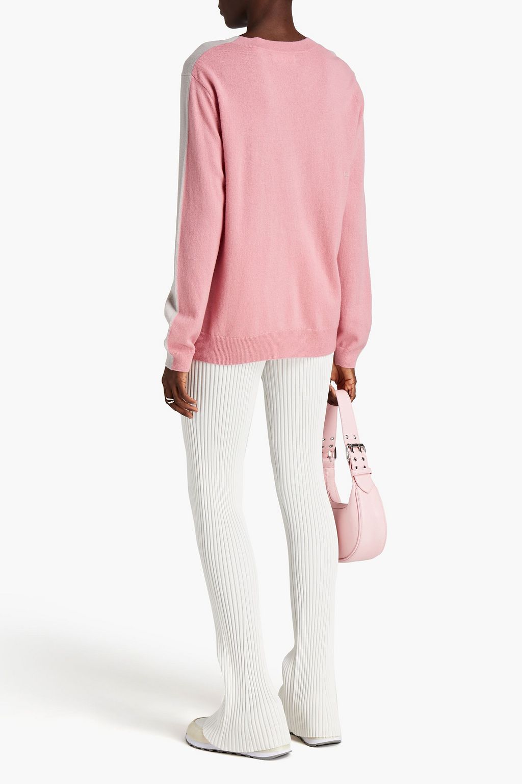 CHINTI & PARKER Two-tone wool and cashmere-blend sweater