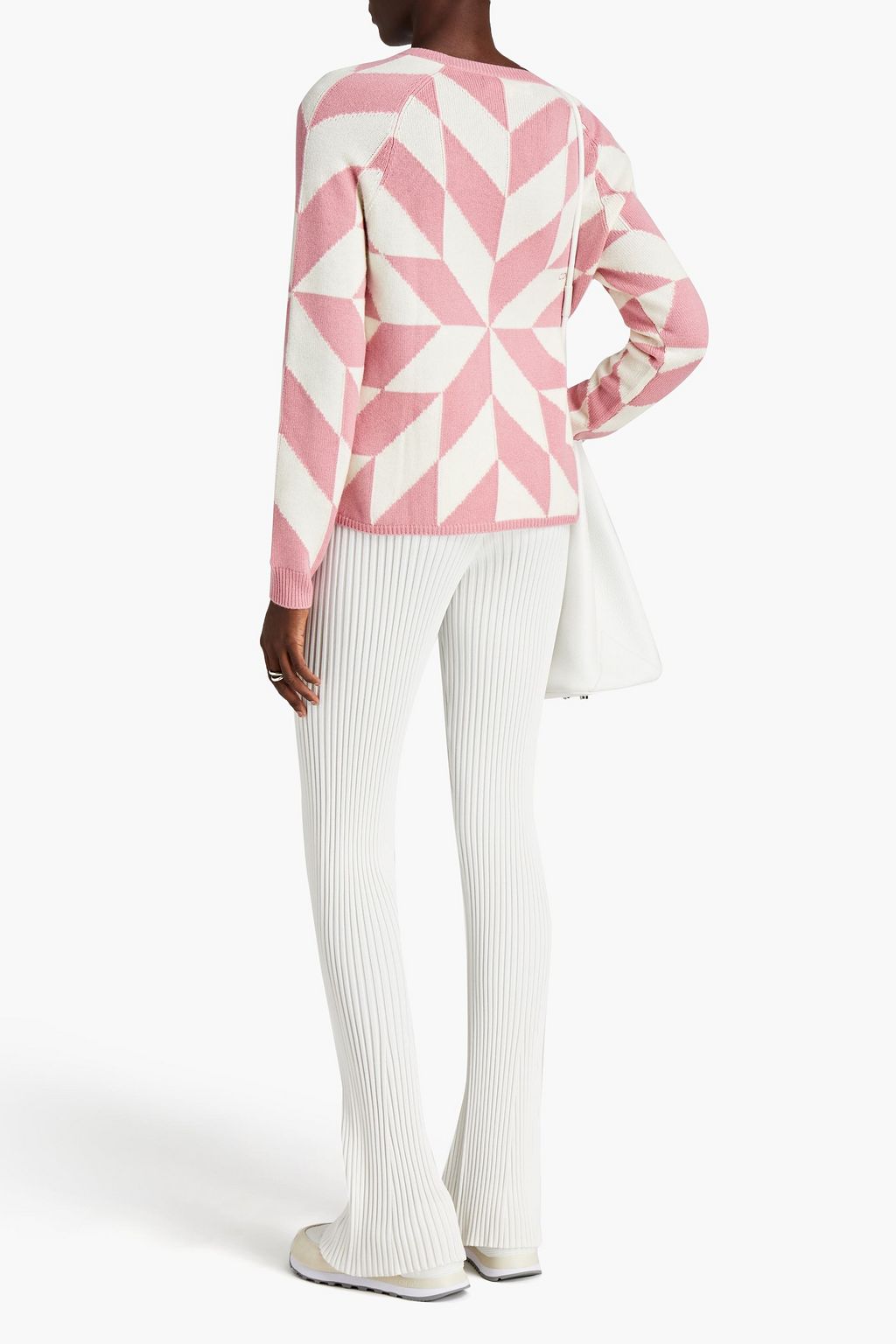 CHINTI & PARKER Intarsia wool and cashmere-blend sweater