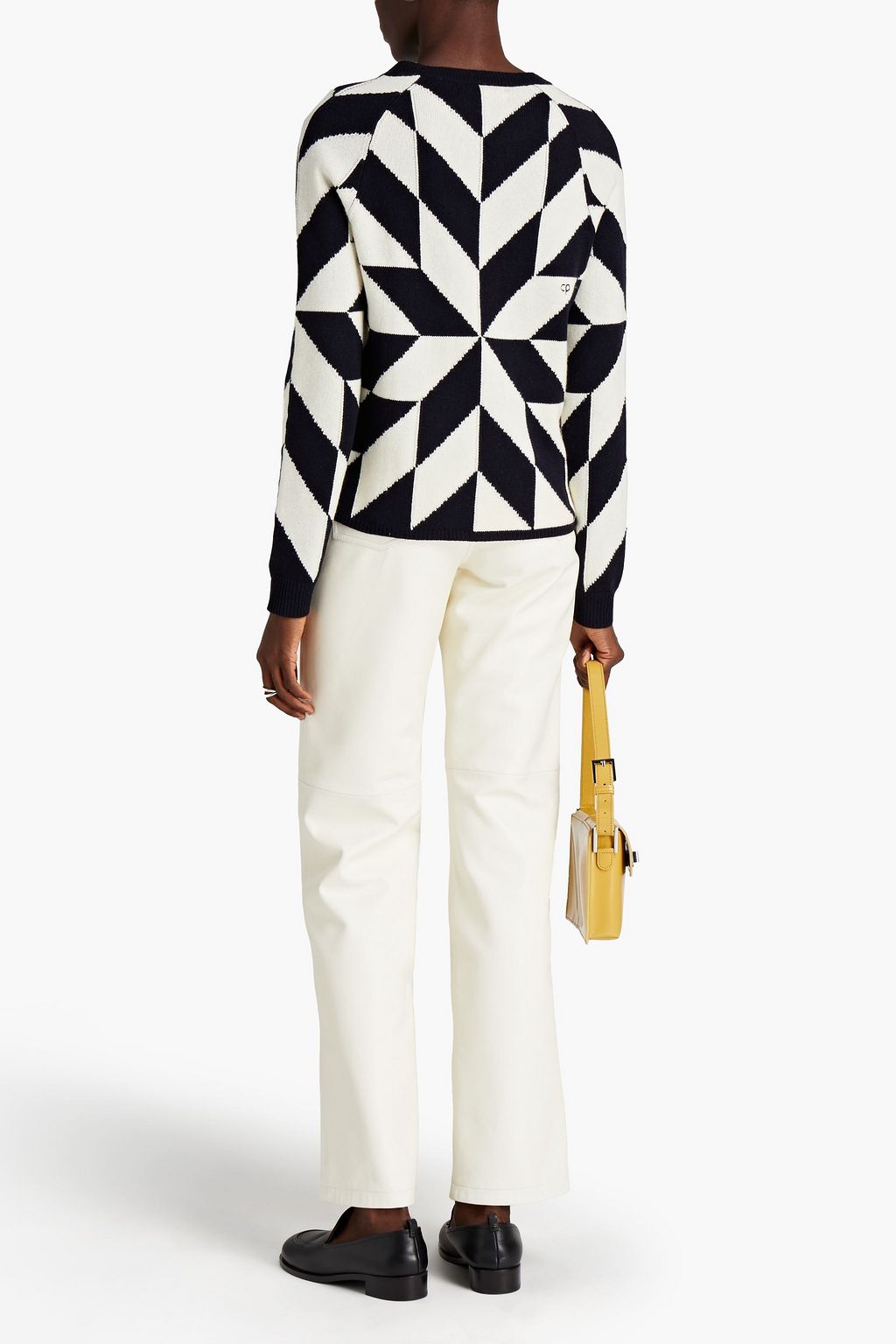 CHINTI & PARKER Intarsia wool and cashmere-blend sweater