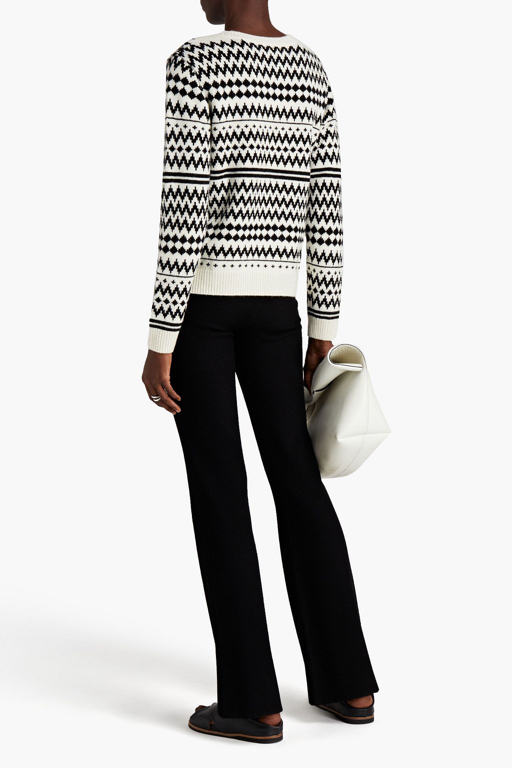 CHINTI & PARKER Wool and cashmere-blend jacquard sweater