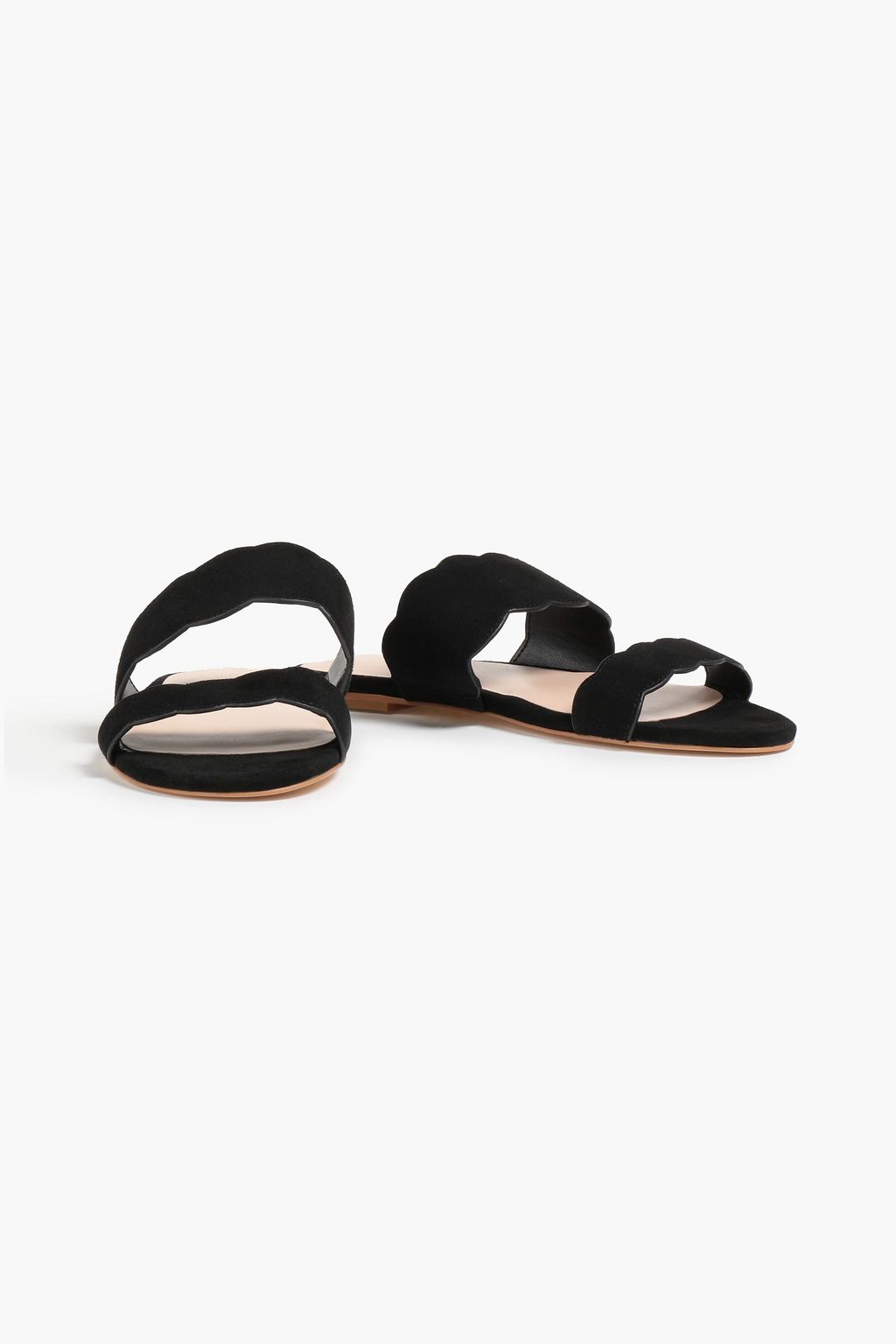 STUART WEITZMAN Santorini scalloped suede sandals