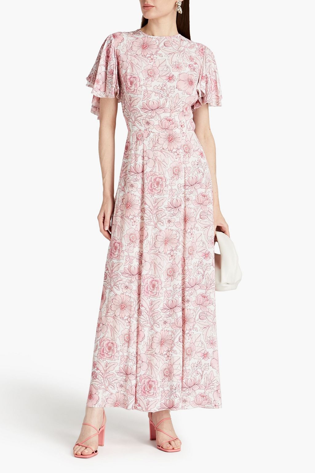 THE VAMPIRE'S WIFE Floral-print crepe maxi dress