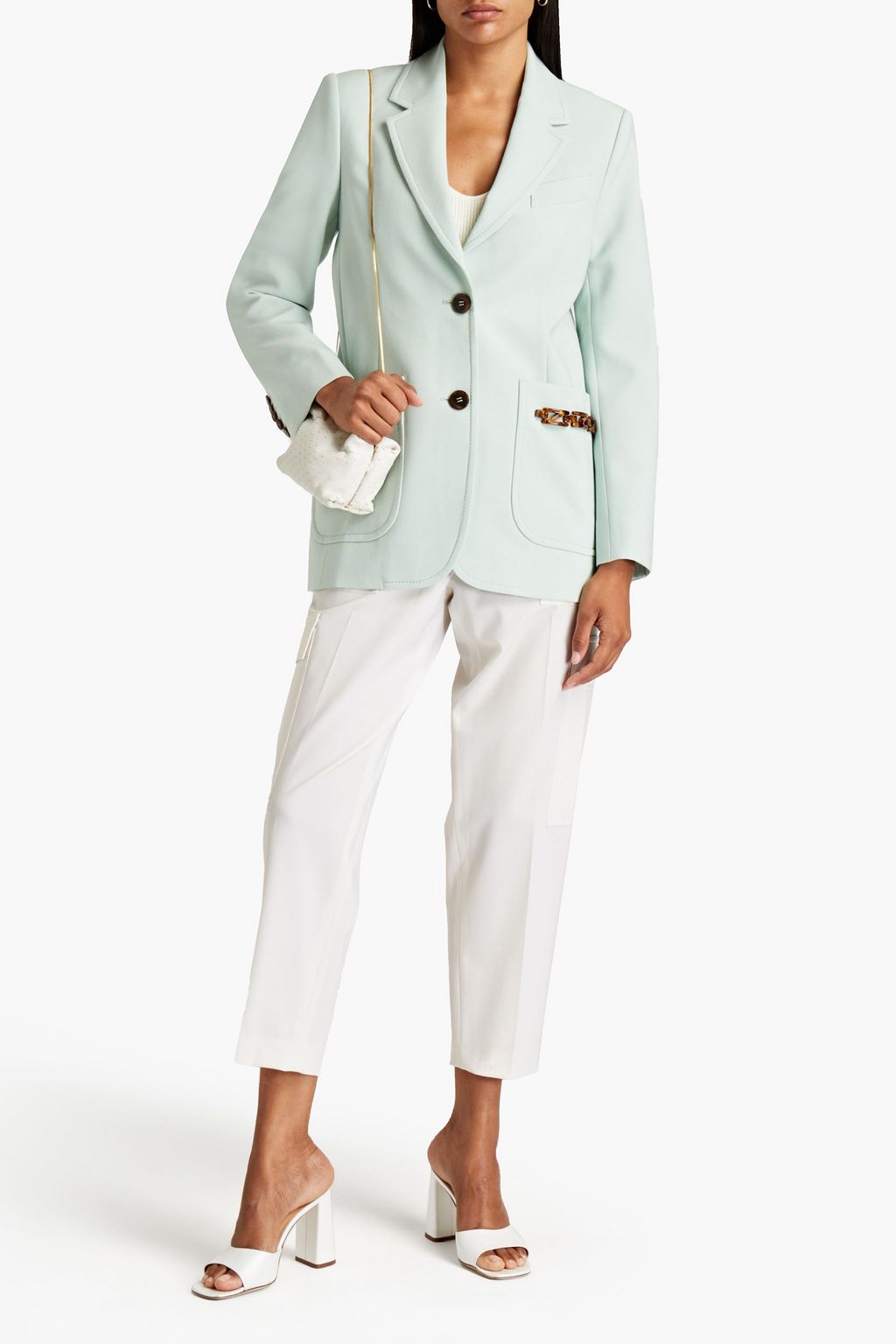 ZIMMERMANN Rhythm Blazer aus Crêpe mit Verzierung