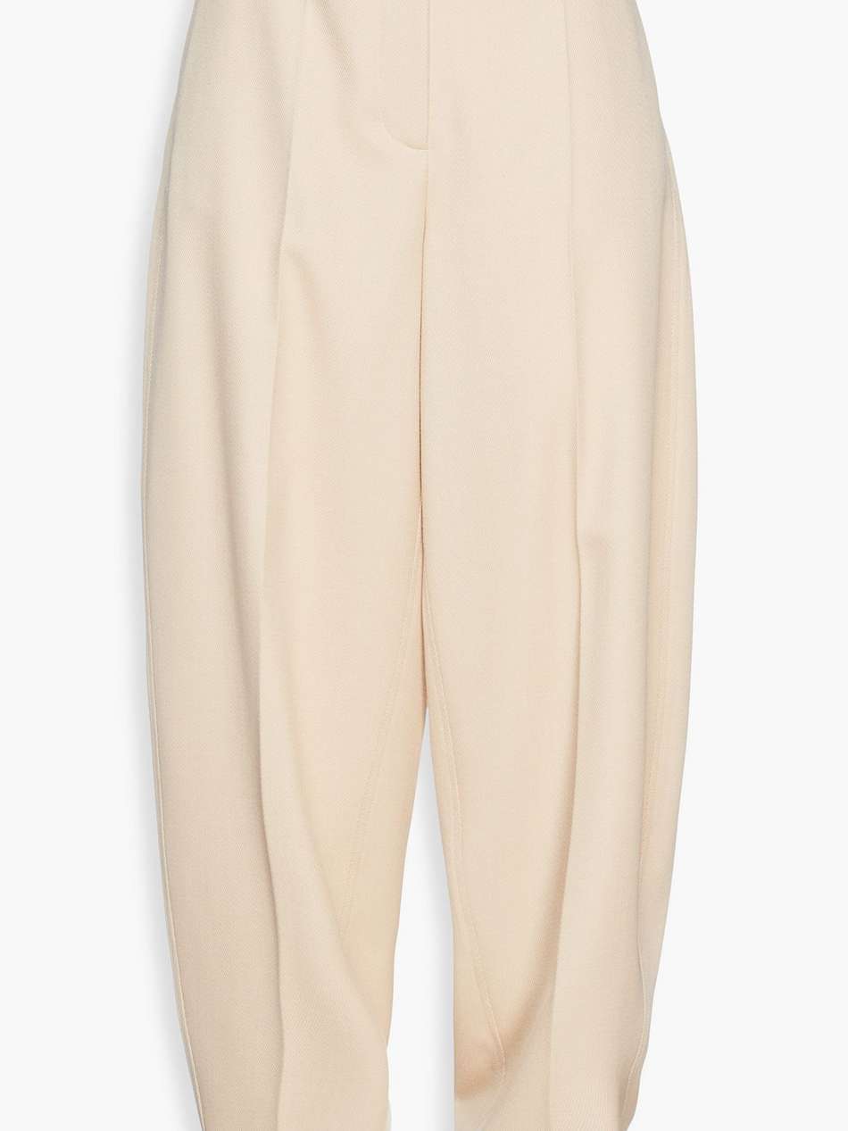 taavi belted wool-twill tapered pants