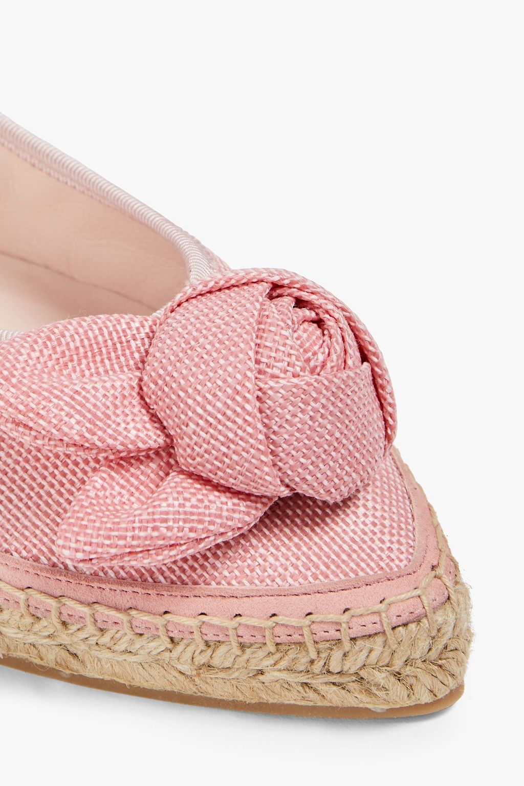 ROGER VIVIER حذاء إسبادريل من الكانفاس مزين بزخارف على شكل زهور