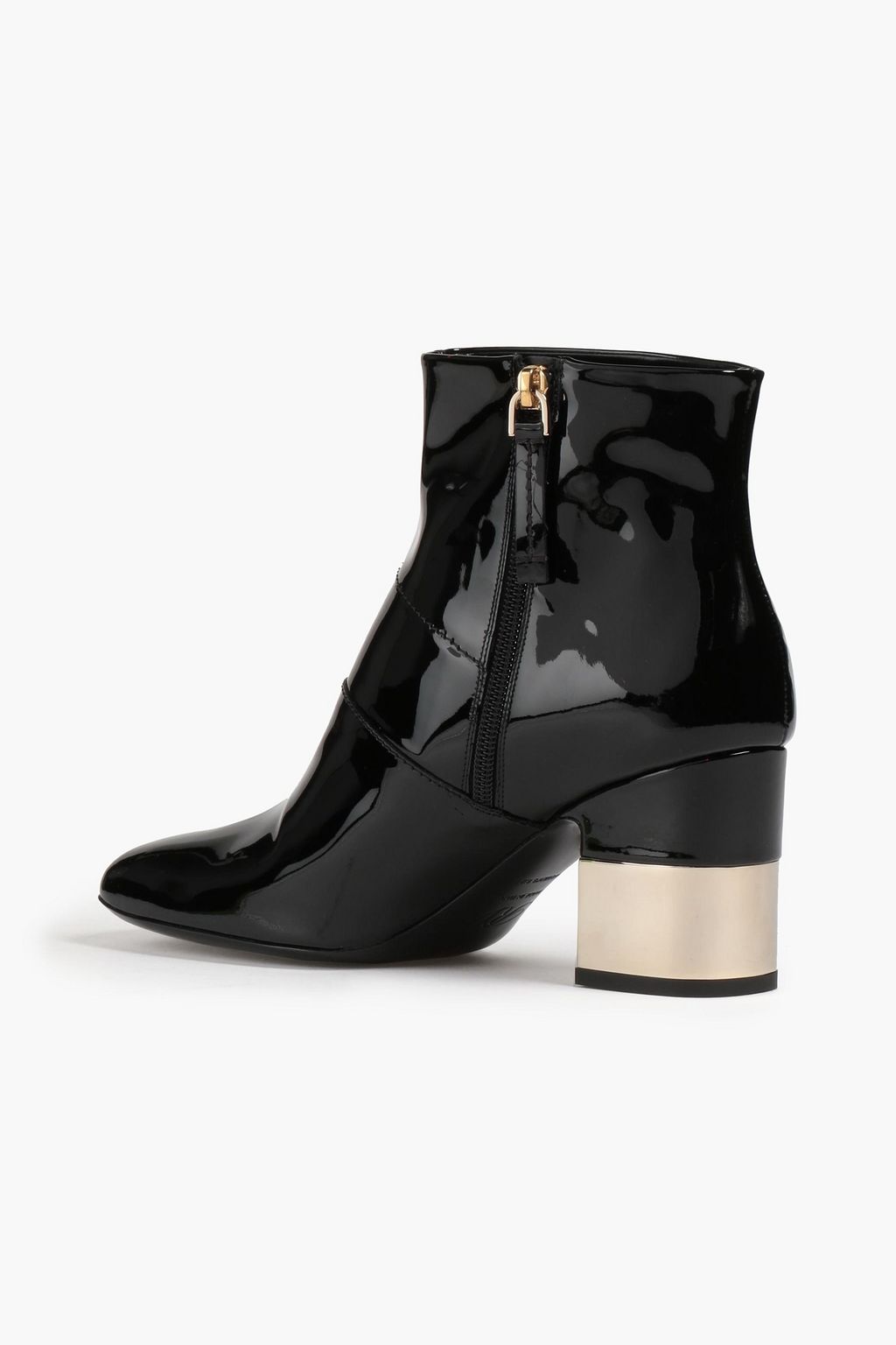 ROGER VIVIER Trompe L'Oeil patent-leather ankle boots