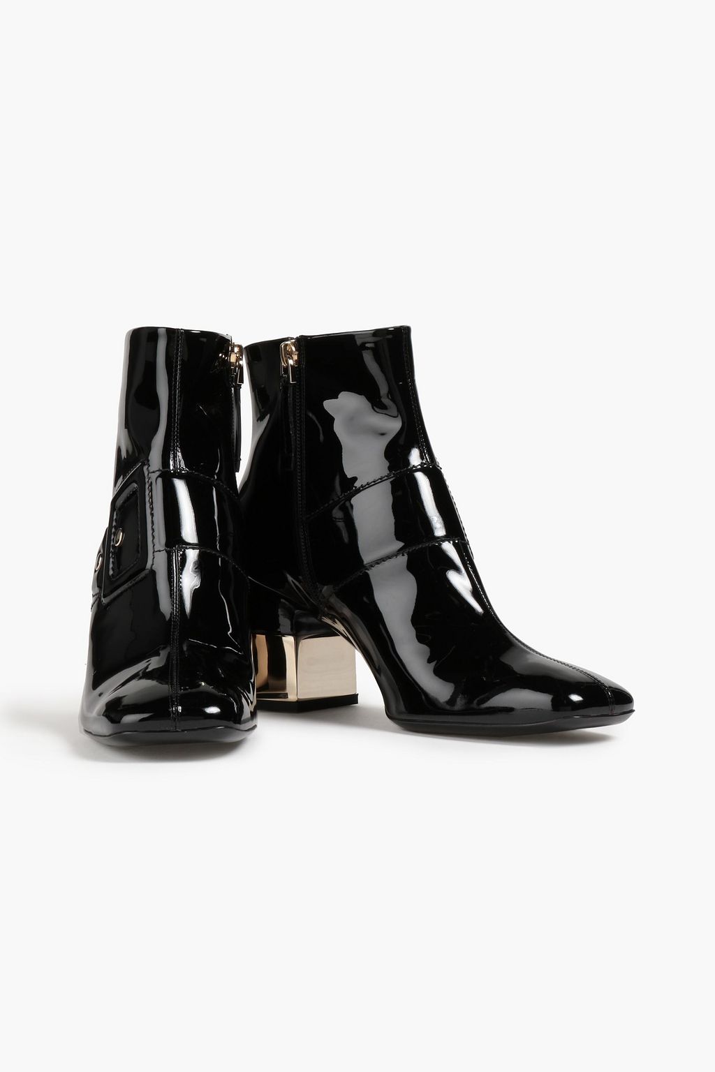 ROGER VIVIER Trompe L'Oeil patent-leather ankle boots