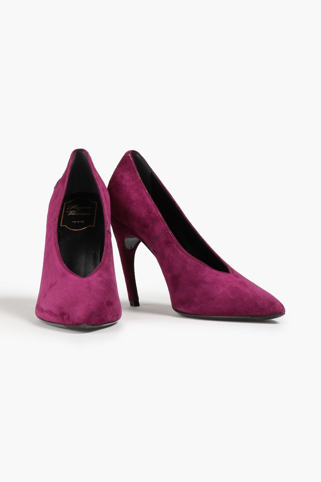 ROGER VIVIER Choc Real suede pumps