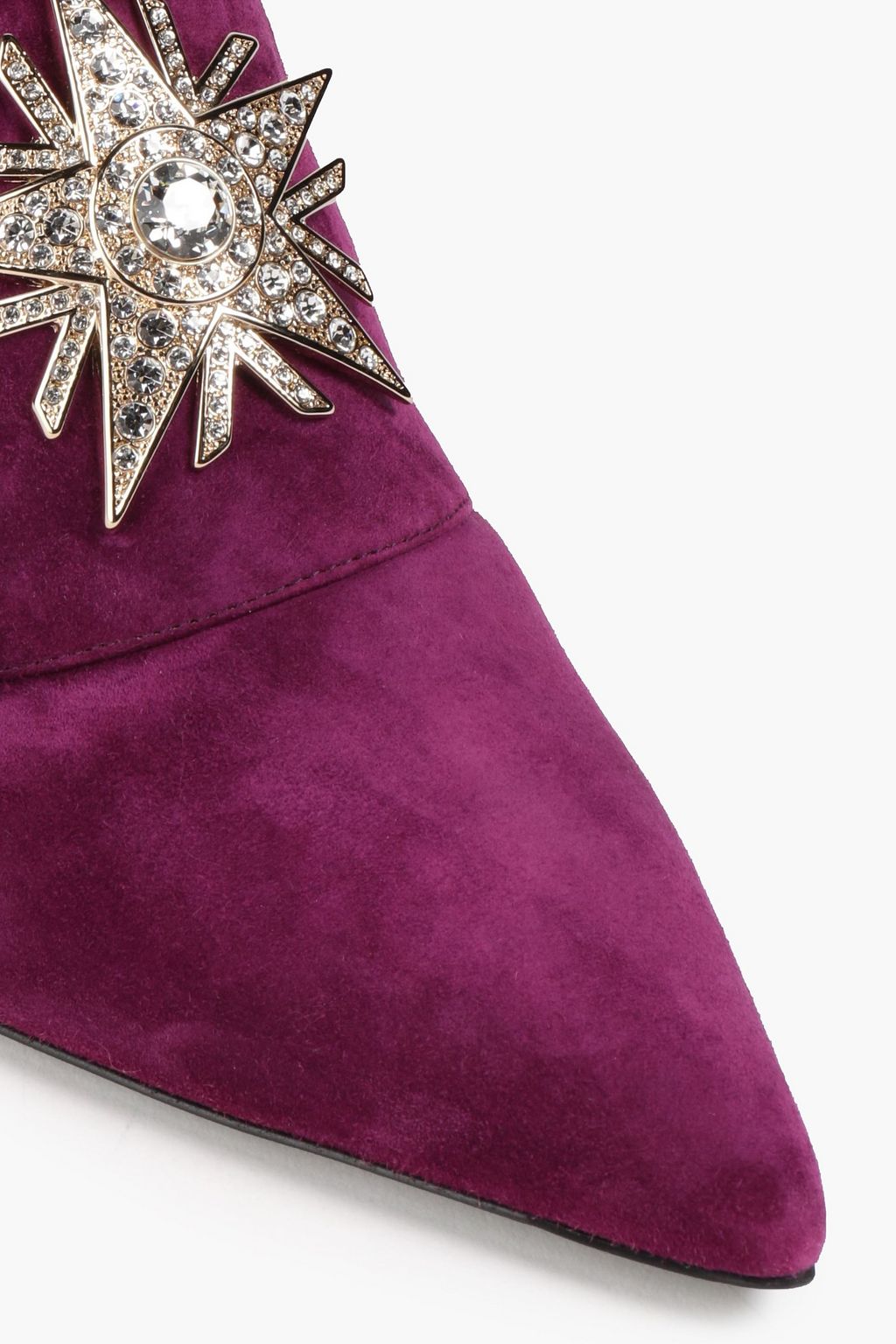 ROGER VIVIER حذاء ميول من الجلد السويدي مزين بزخارف