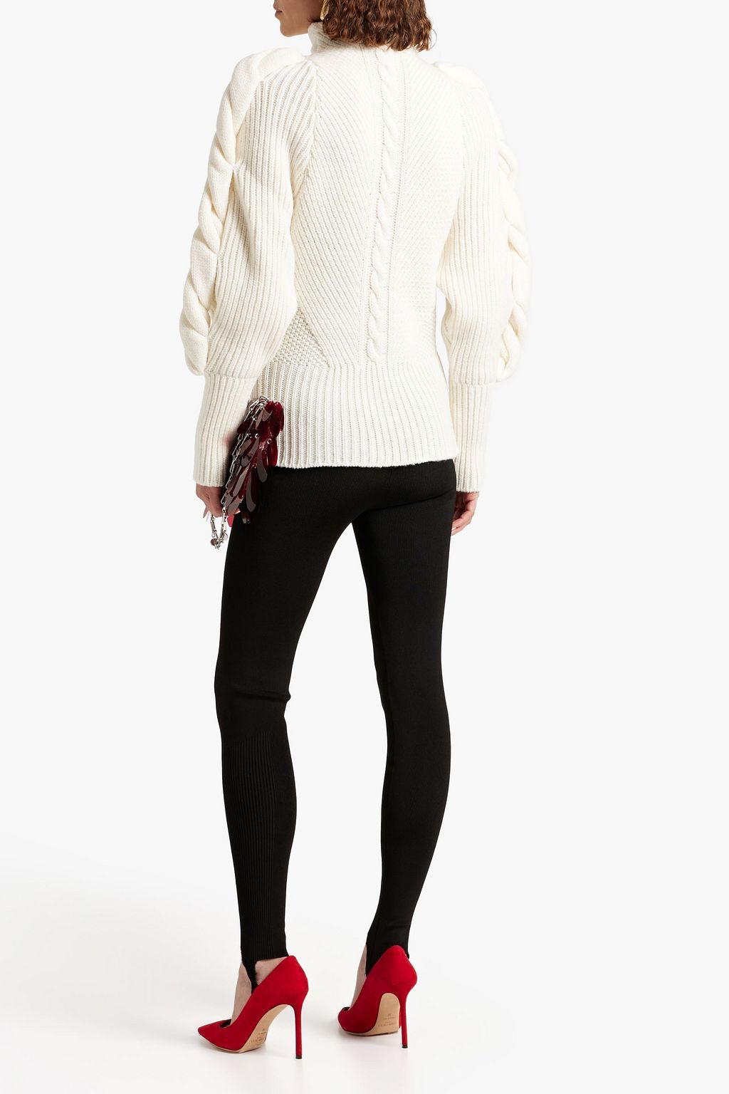 ALEXANDRE VAUTHIER Cable-knit turtleneck sweater