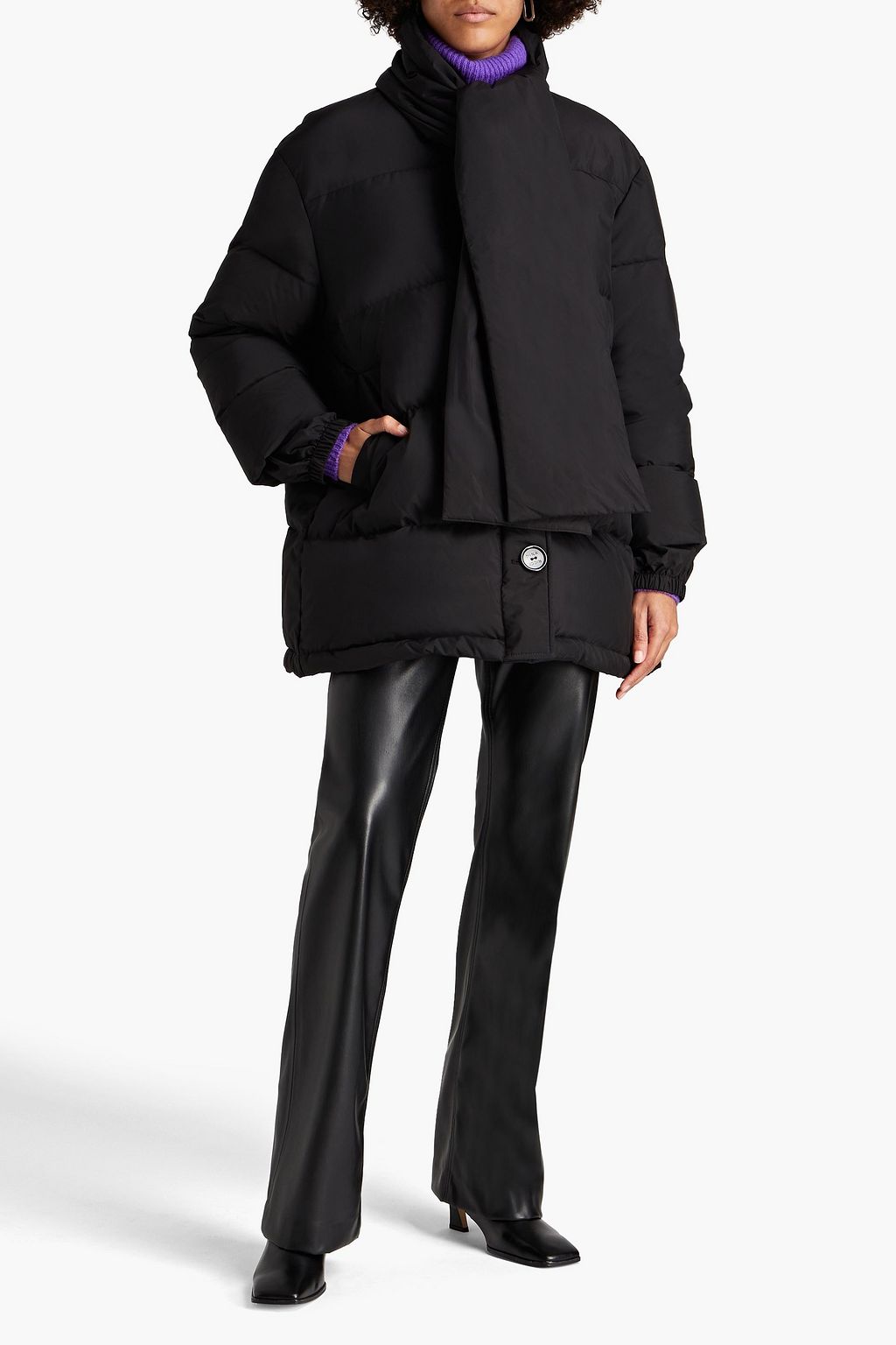 NINA RICCI Oversized quilted shell down jacket