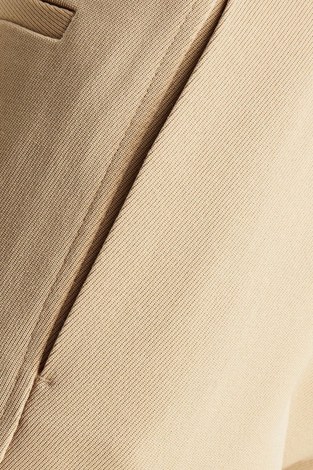 JIL SANDER Lang Cropped Hose mit geradem Bein aus Woll-Twill