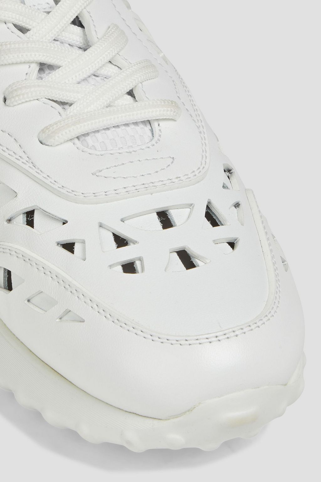 TOD'S Laser-cut leather sneakers