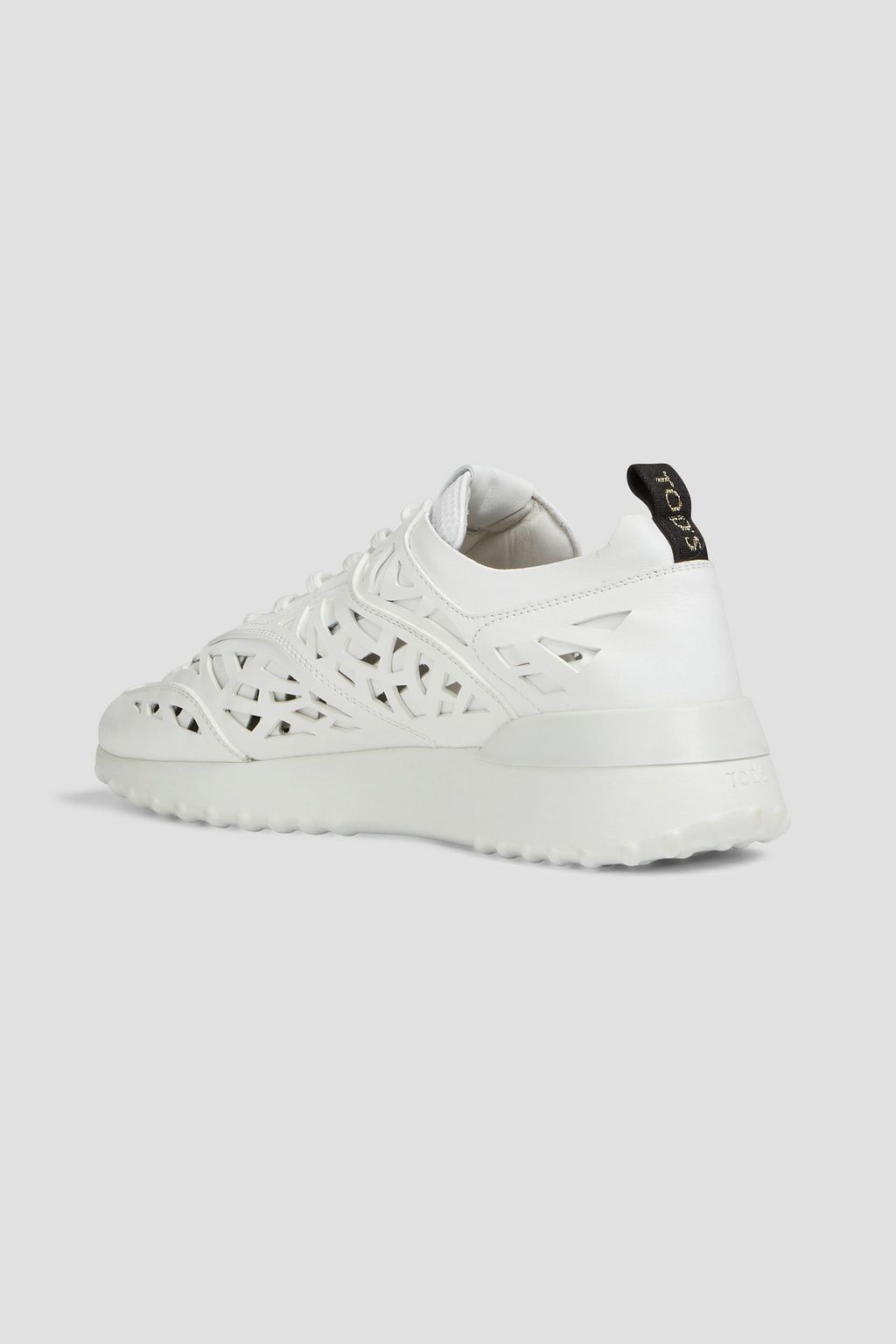 TOD'S Laser-cut leather sneakers