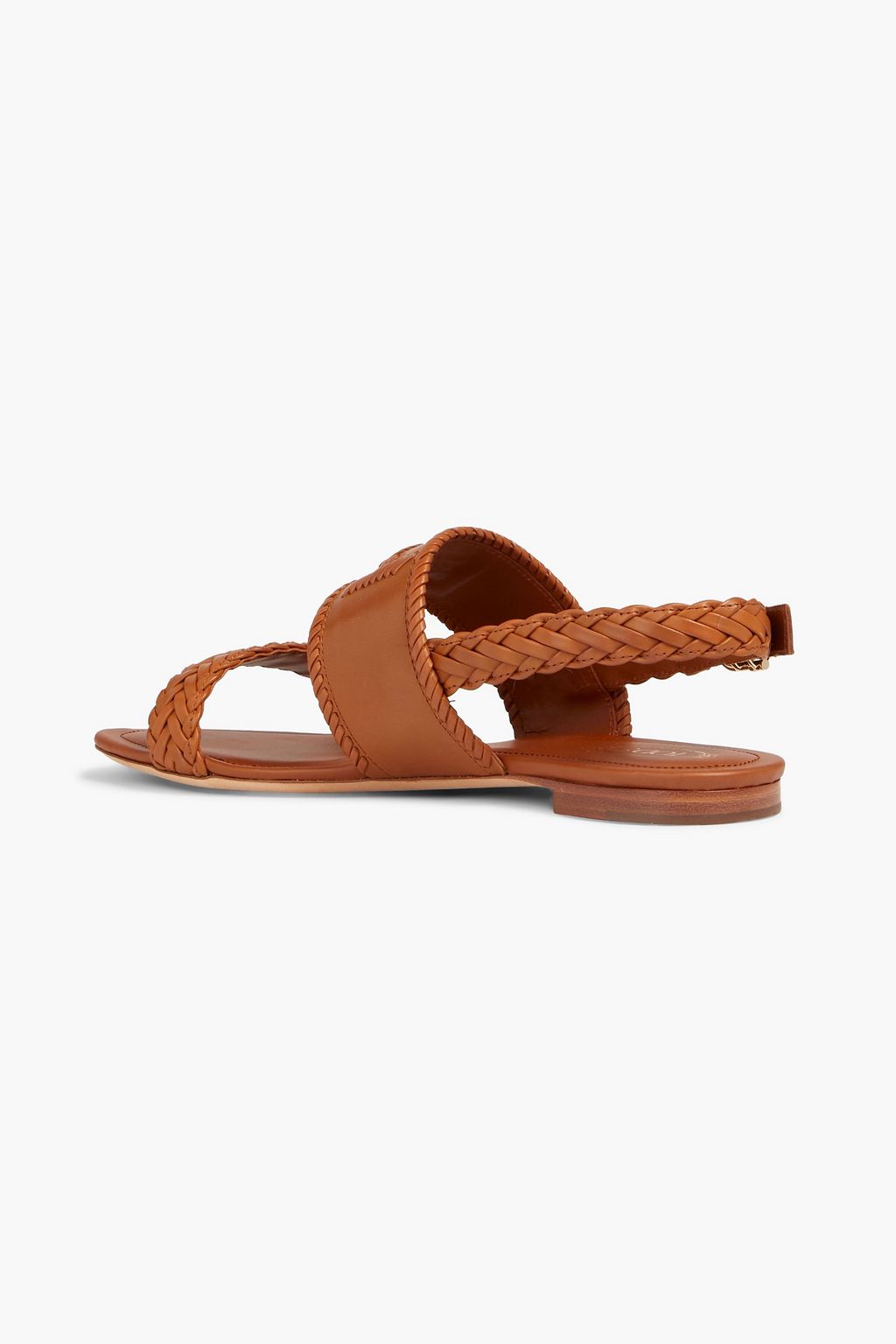 TOD'S صندل من الجلد بتصميم مضفر مزوّد بحزام كاحل