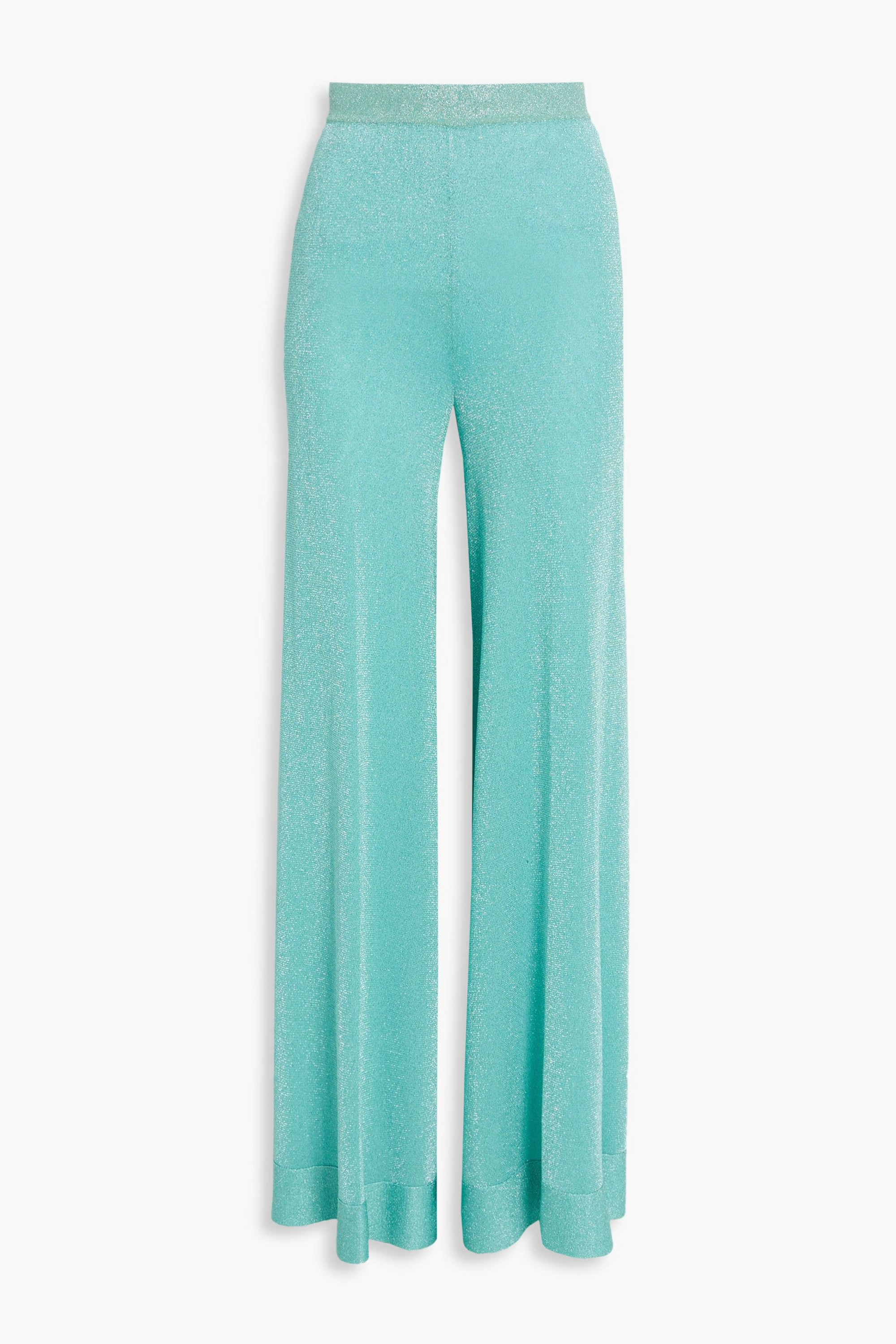 Missoni Metallic crochet-knit wide-leg pants