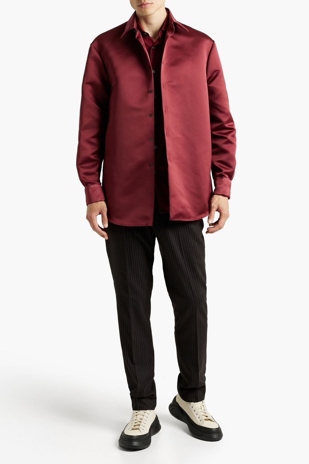 VALENTINO GARAVANI Duchesse-satin shirt