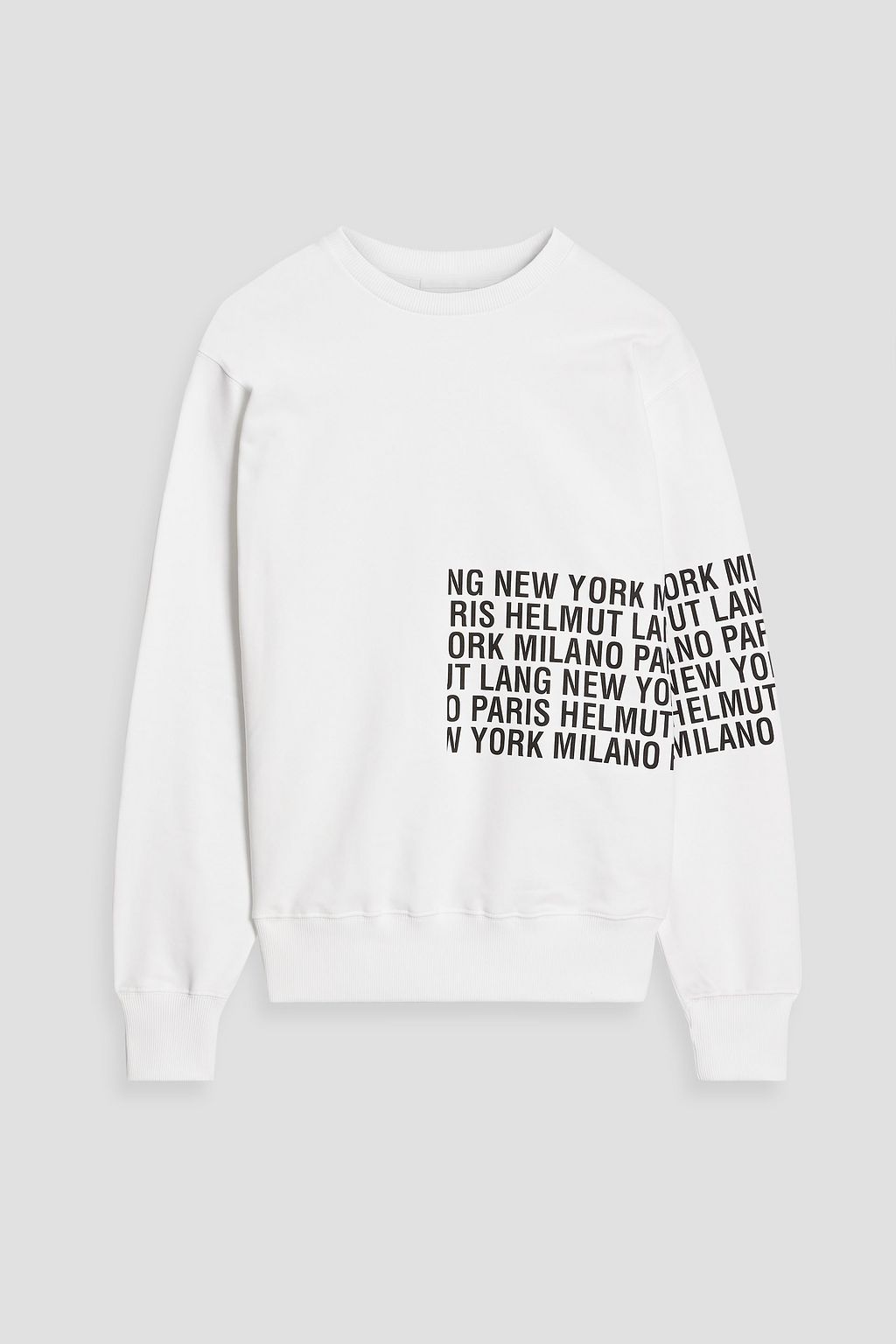 Shop Helmut Lang Logo Print Crewneck T-Shirt