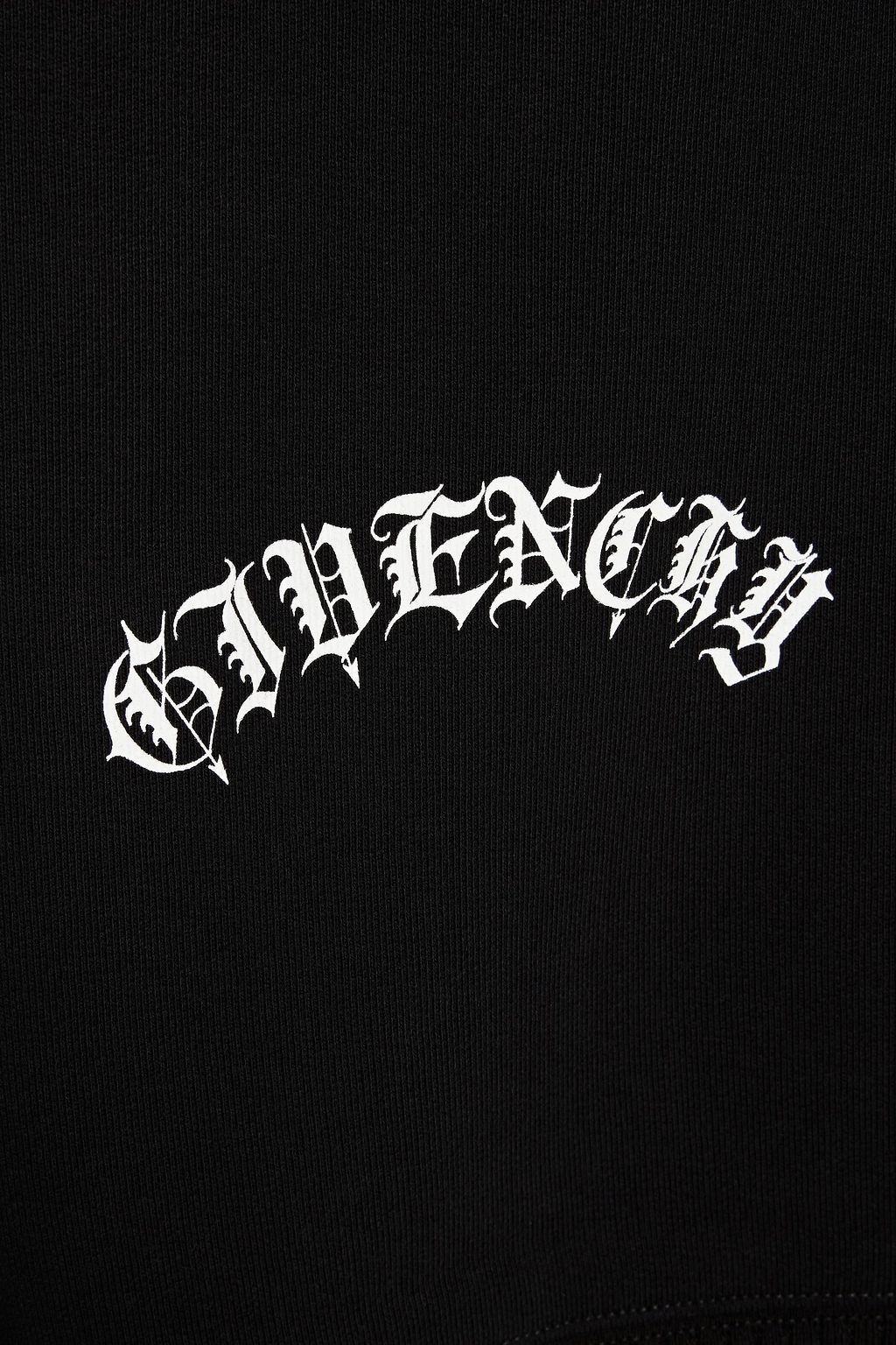 GIVENCHY Zip-detailed printed cotton-fleece sweatshirt