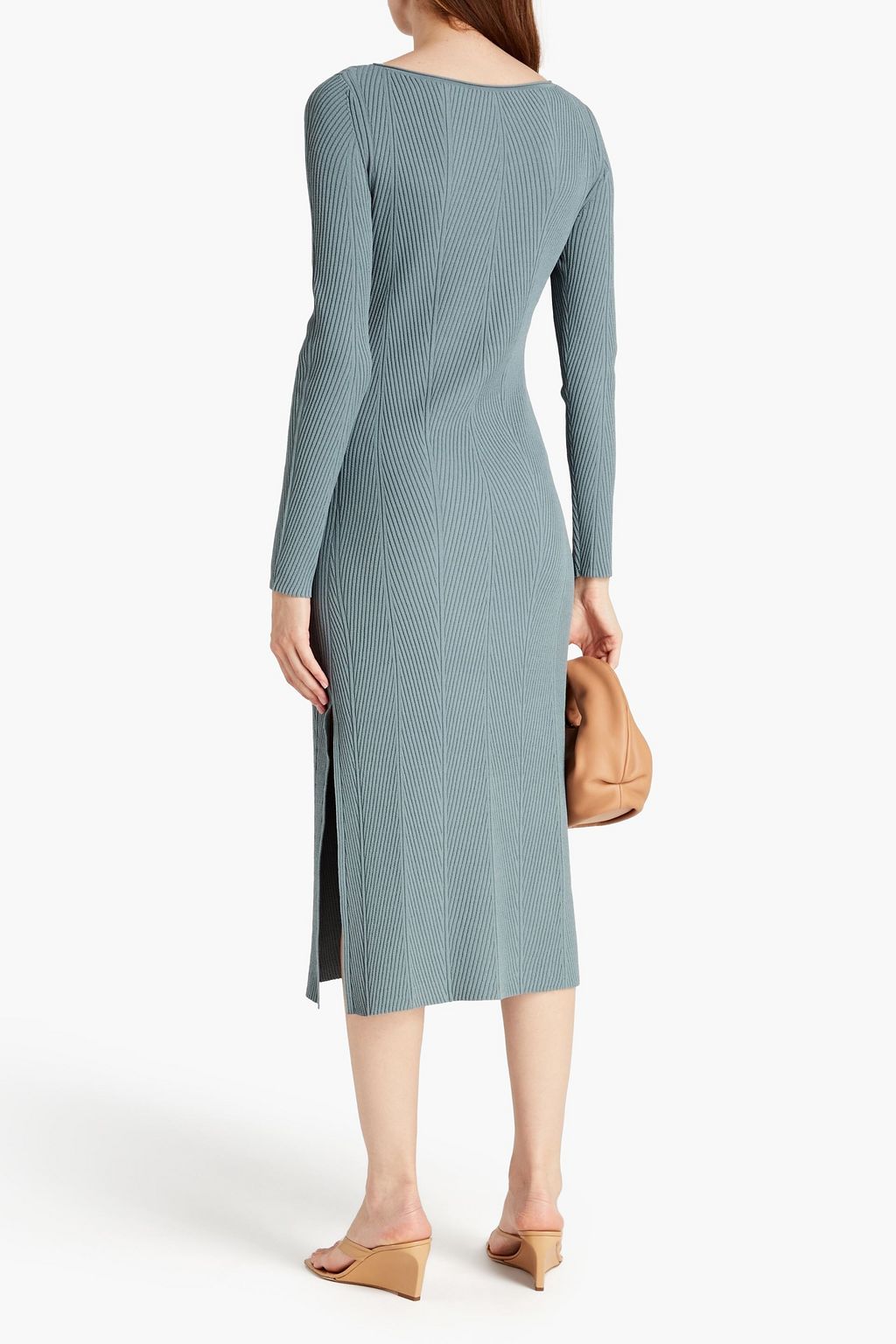 THEORY Ribbedknit midi dress THE