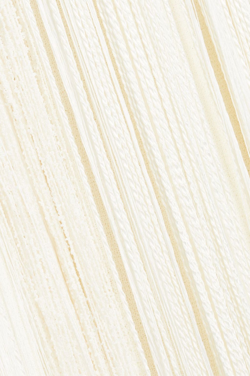 JIL SANDER Fringed silk-blend maxi dress