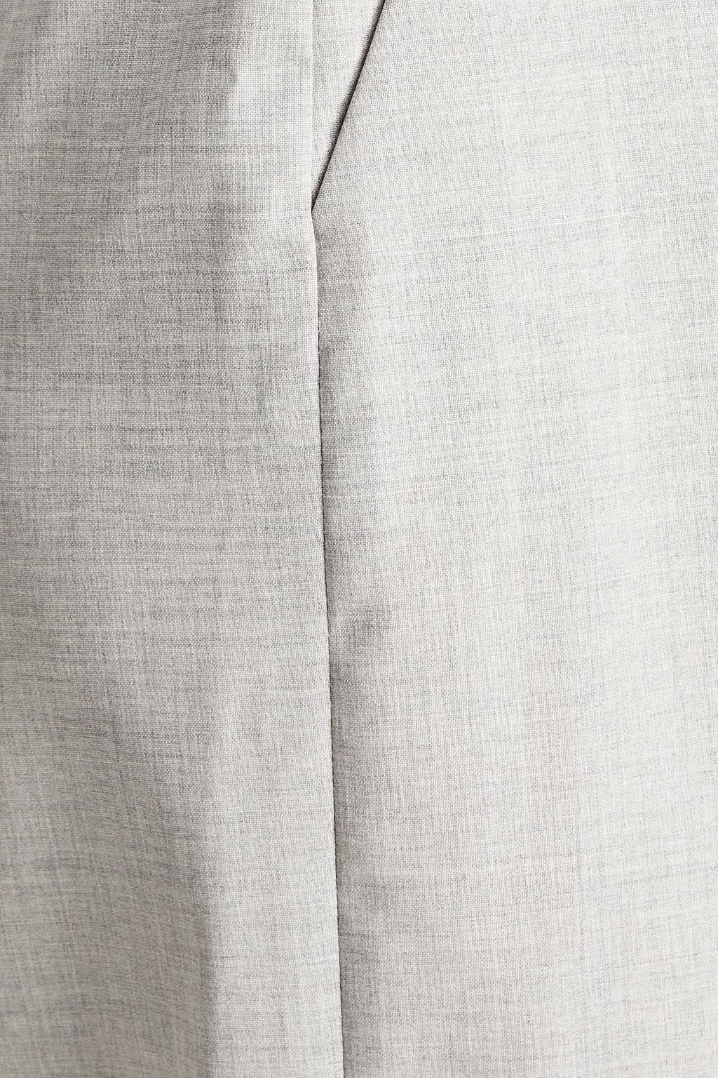 THEORY Cropped wool straight-leg pants