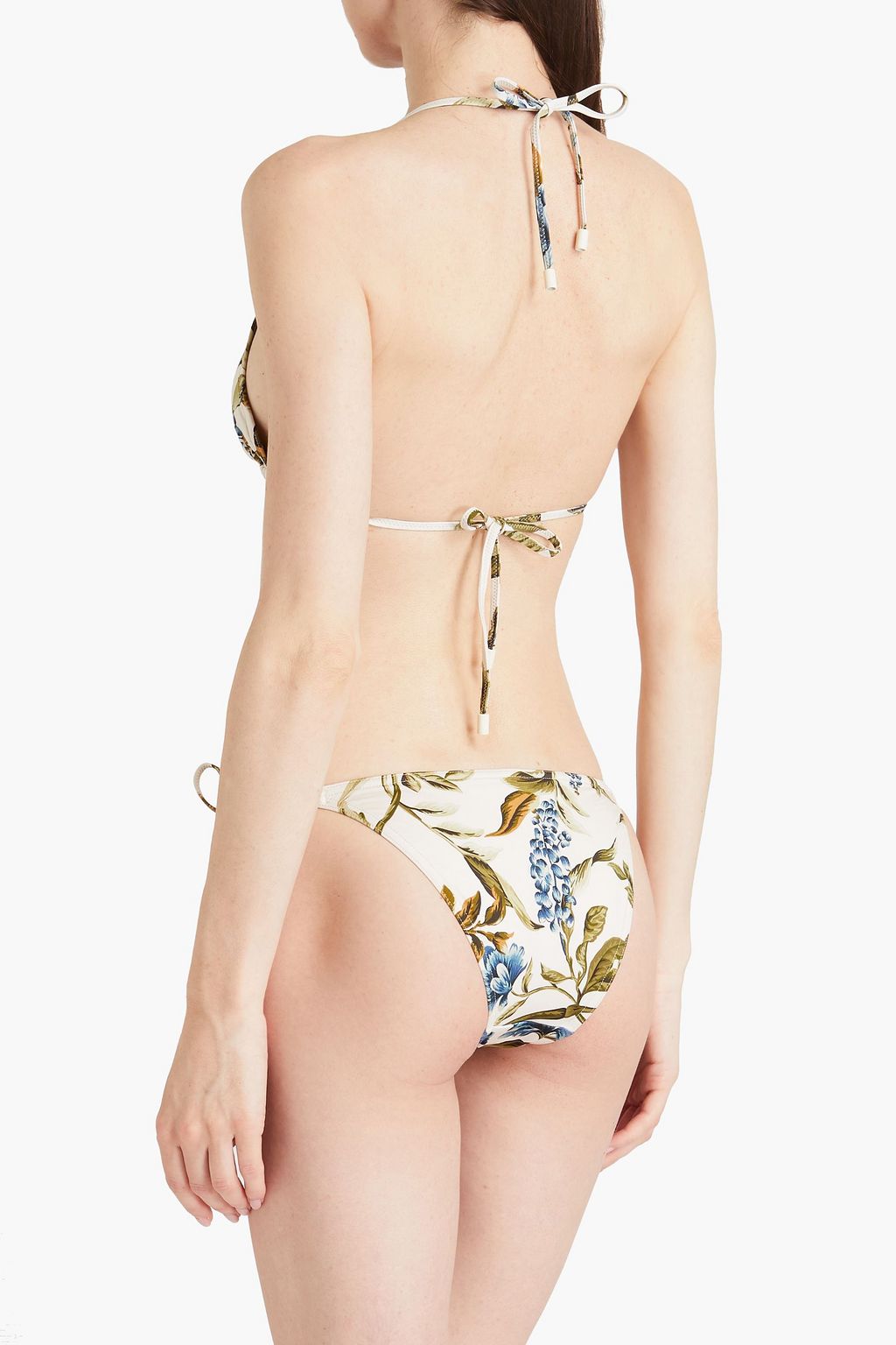 ZIMMERMANN Floral-print triangle bikini