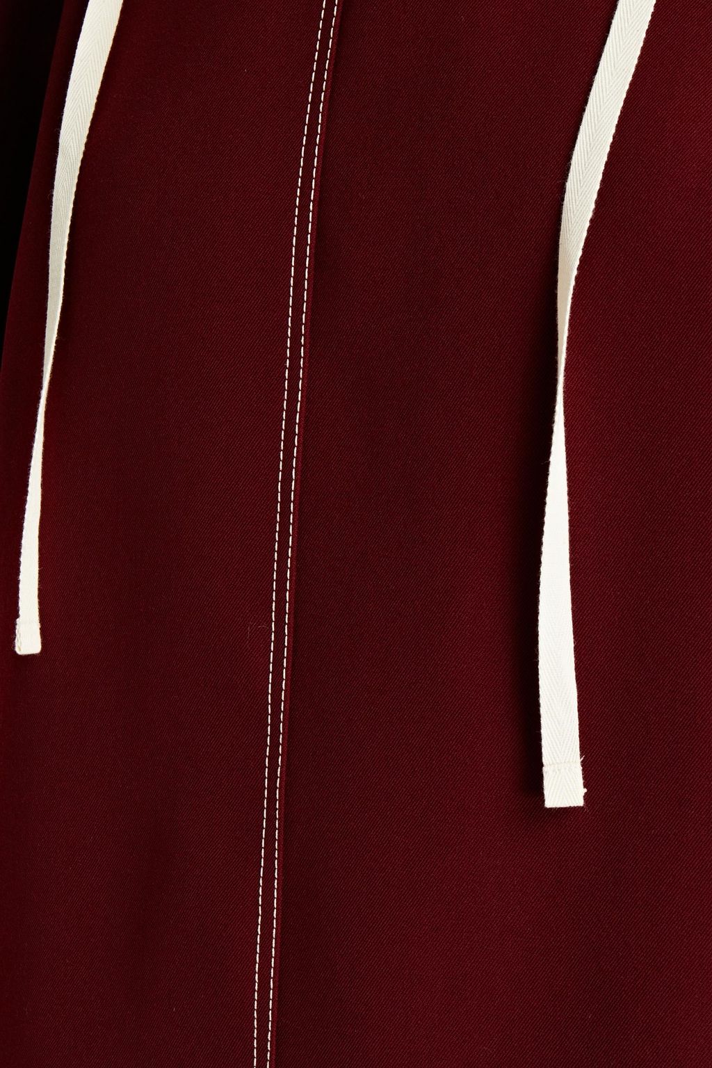 JIL SANDER Wool-twill turtleneck top