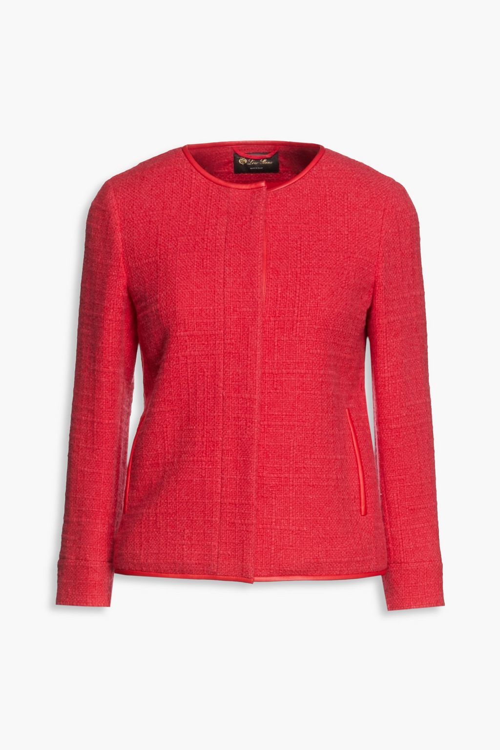 Crimson Cashmere-tweed jacket | LORO 
