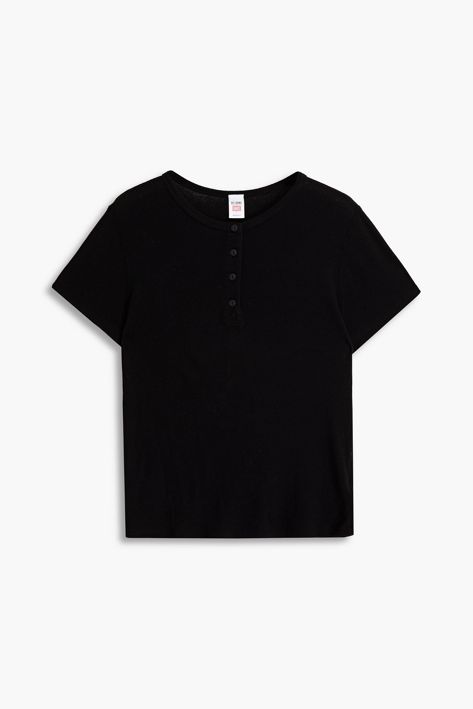 Re/done 60s Cotton-jersey T-shirt In Black