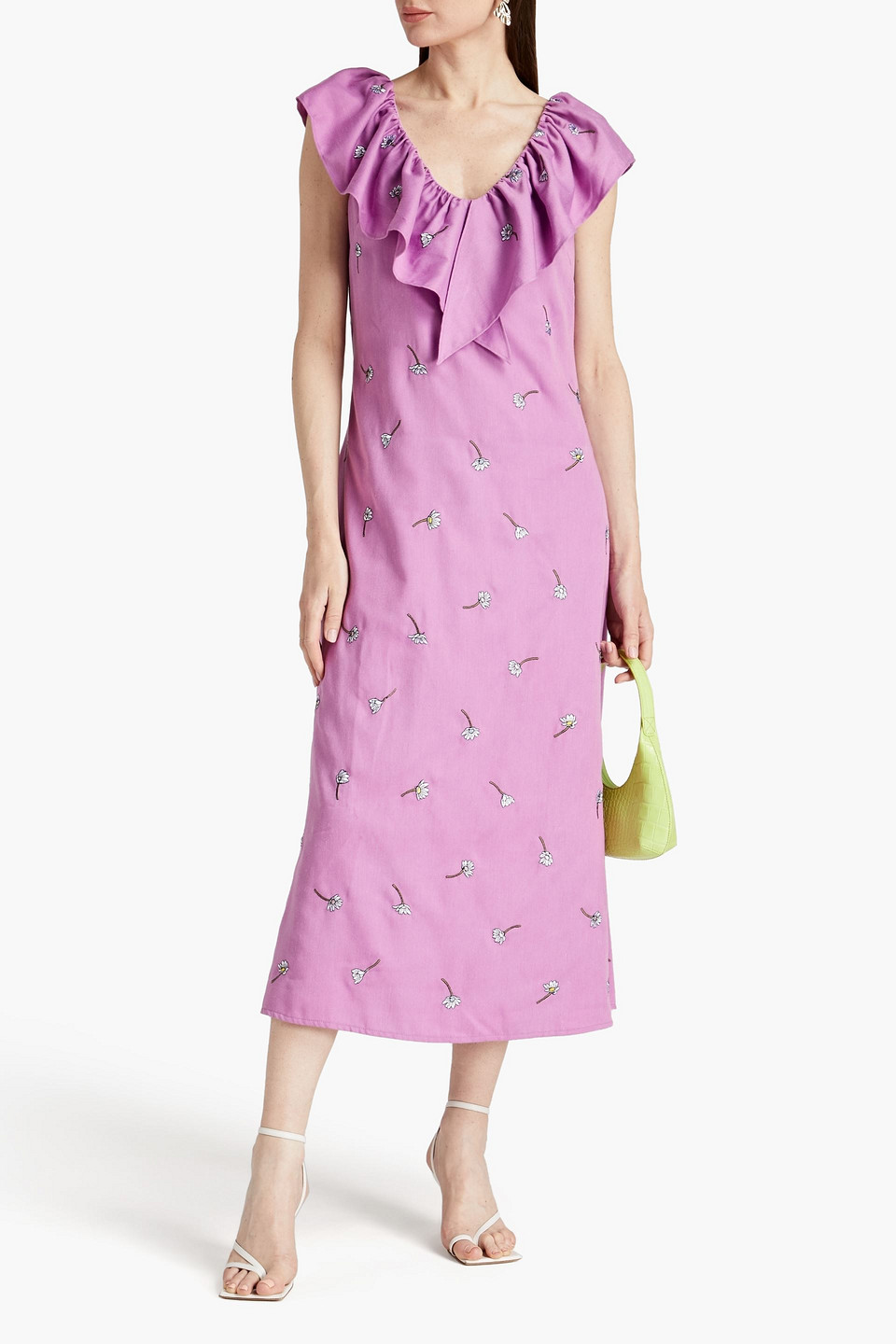 Olivia Rubin Maggie Midi Dress In Lilac