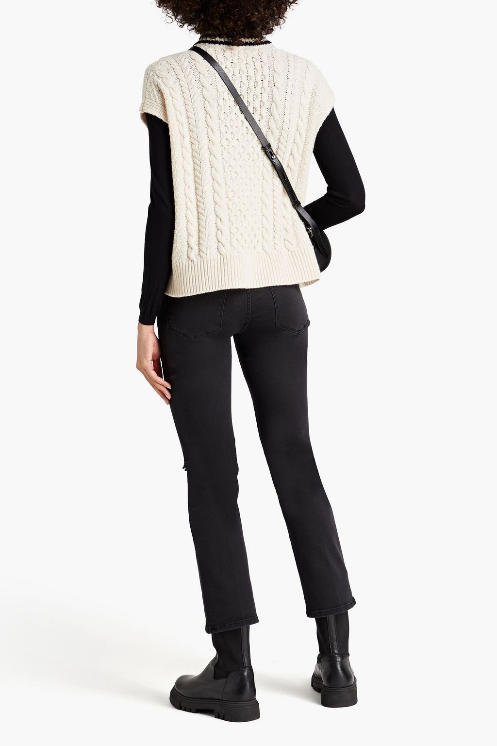 FRAME Le High Straight cropped high-rise straight-leg jeans