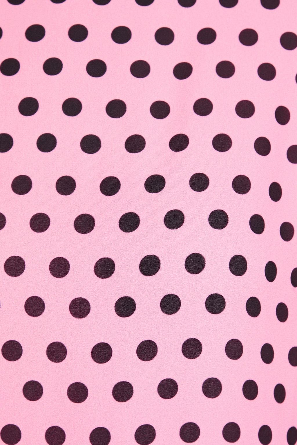 OLIVIA RUBIN Elizabeth polka-dot crepe maxi dress