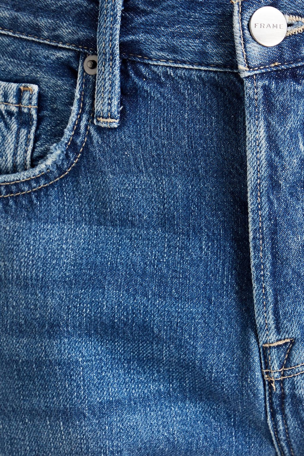 FRAME Le Original cropped high-rise straight-leg jeans
