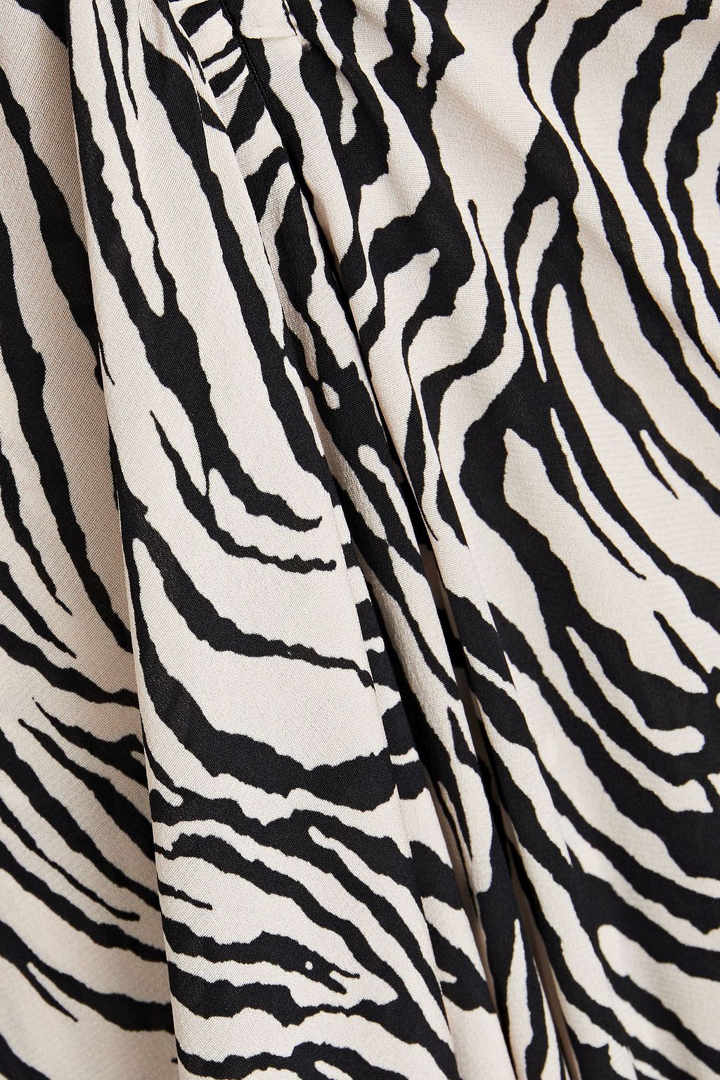 ISABEL MARANT Ruched printed silk-blend crepe de chine midi dress
