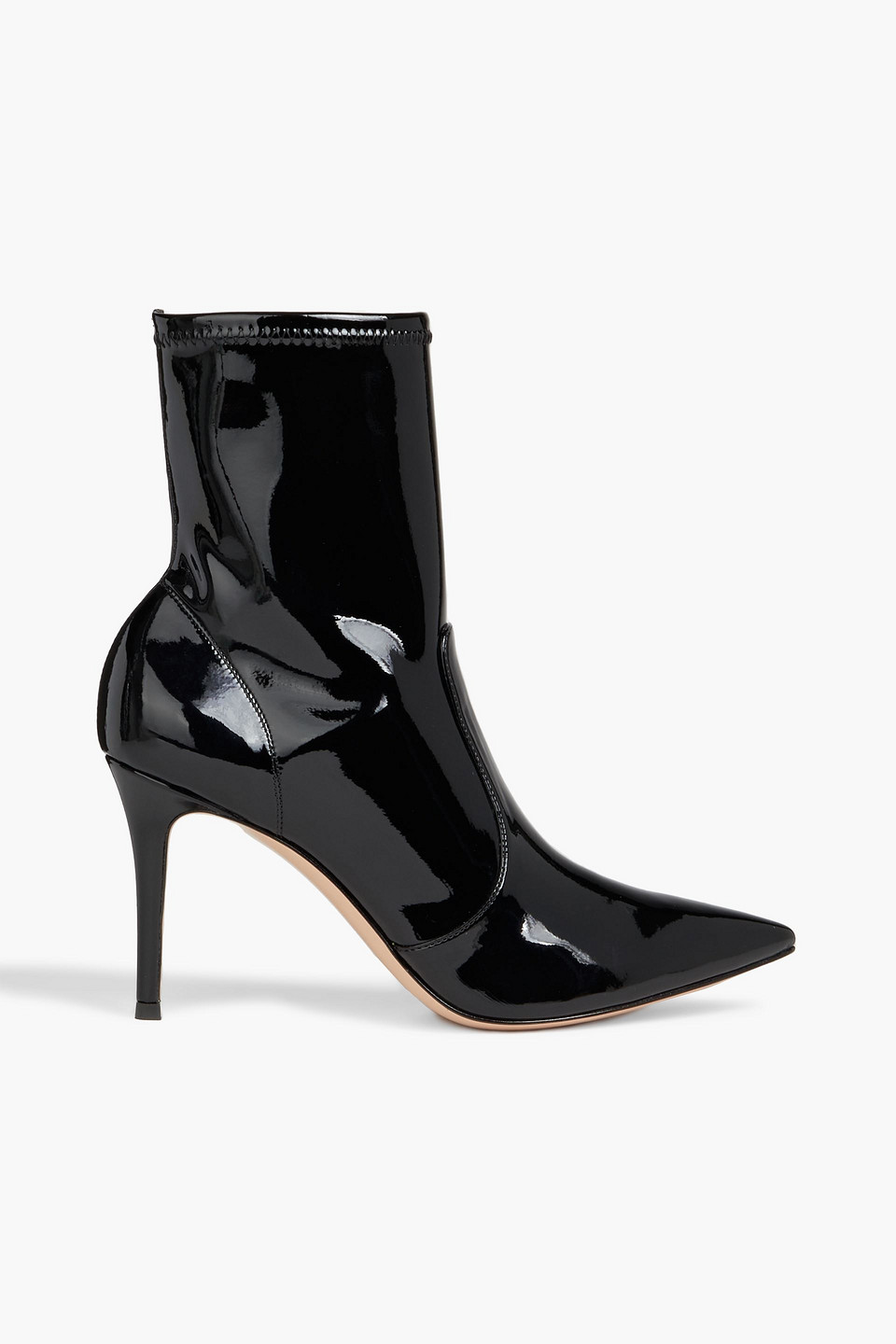Gianvito Rossi Ankle Boots Imogen Bootie Patent Leather In Black ModeSens