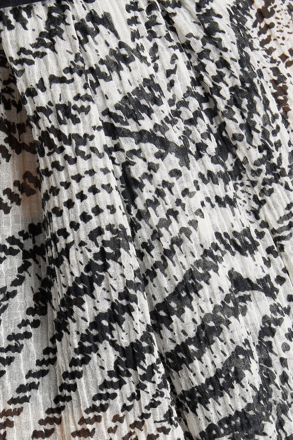 ISABEL MARANT Erika printed cotton and silk-blend gauze mini dress
