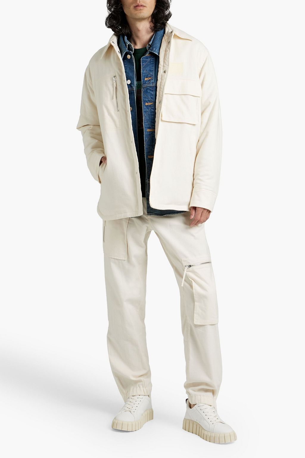 HELMUT LANG Padded cotton-twill jacket