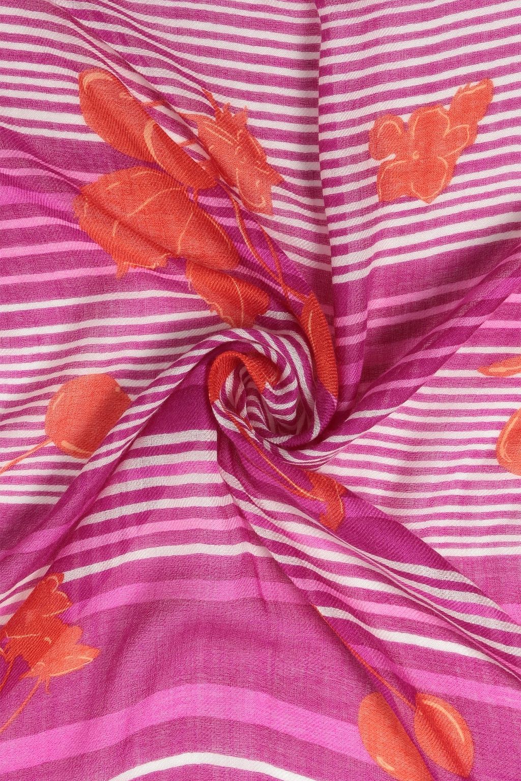 LORO PIANA Printed cashmere and silk-blend twill scarf