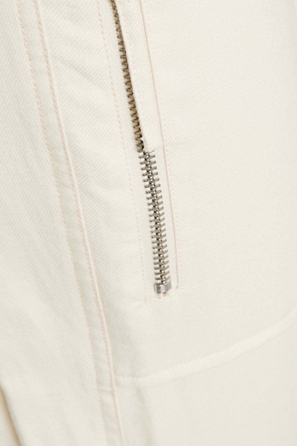 HELMUT LANG Buckle-detailed straight-leg cotton-twill pants