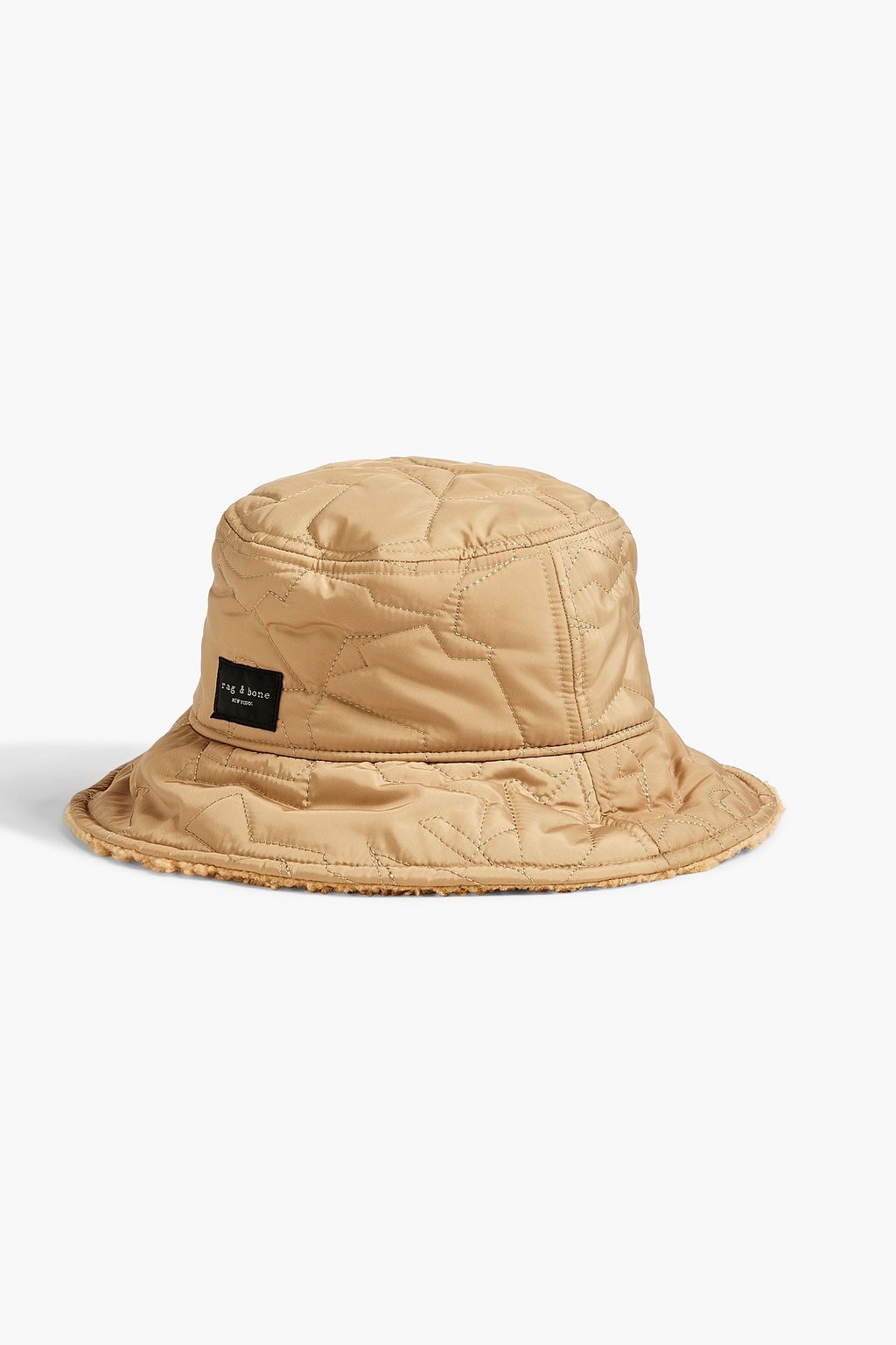RAG & BONE Addison reversible quilted shell bucket hat