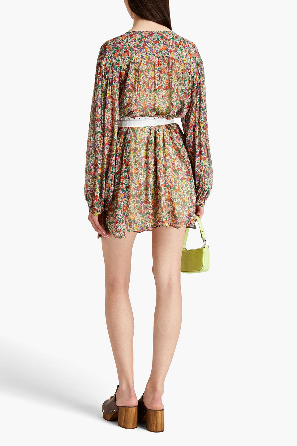 ISABEL MARANT ORION FLORAL-PRINT SILK-GEORGETTE MINI DRESS 