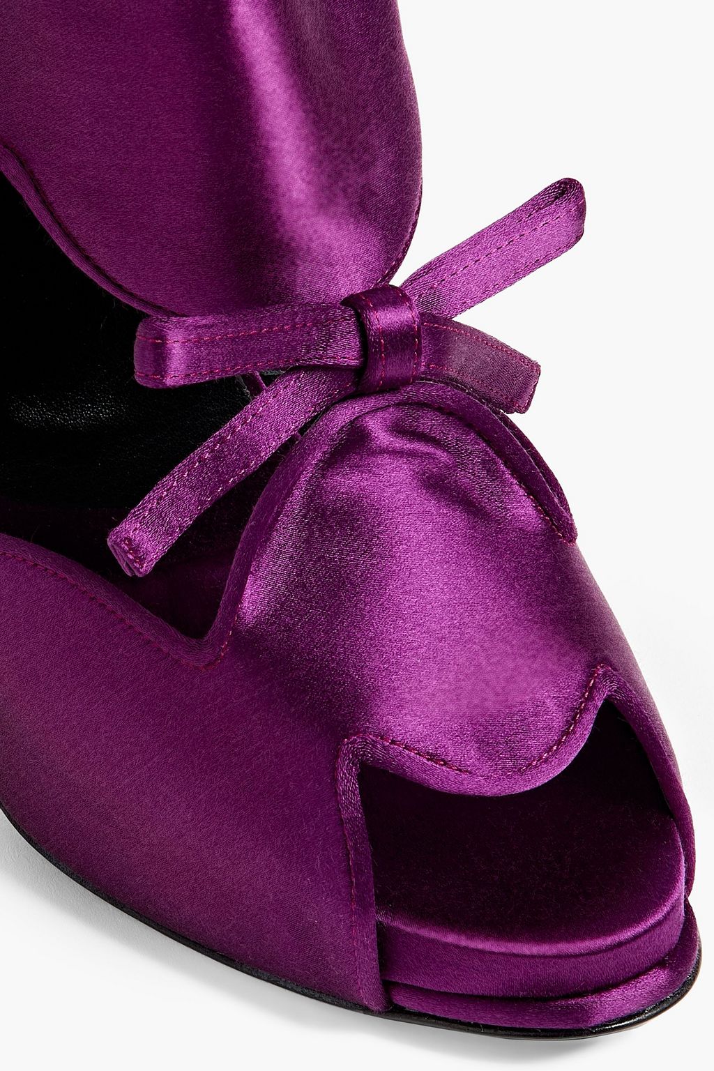 ROGER VIVIER Bow-embellished satin sandals