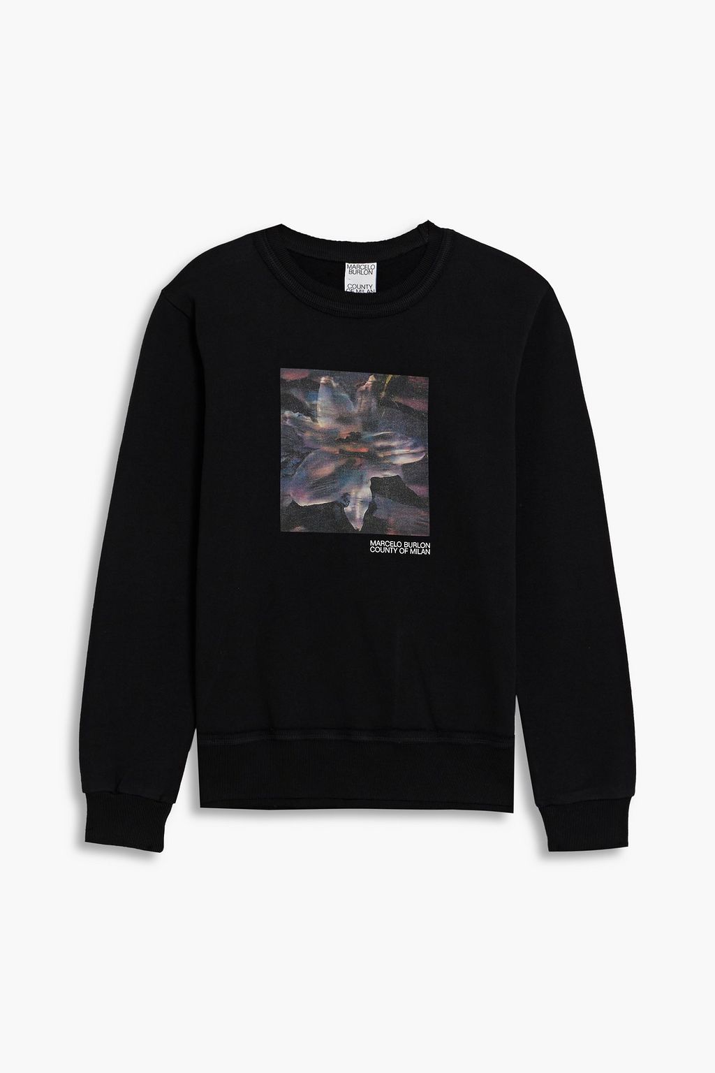 Printed French cotton terry sweatshirt