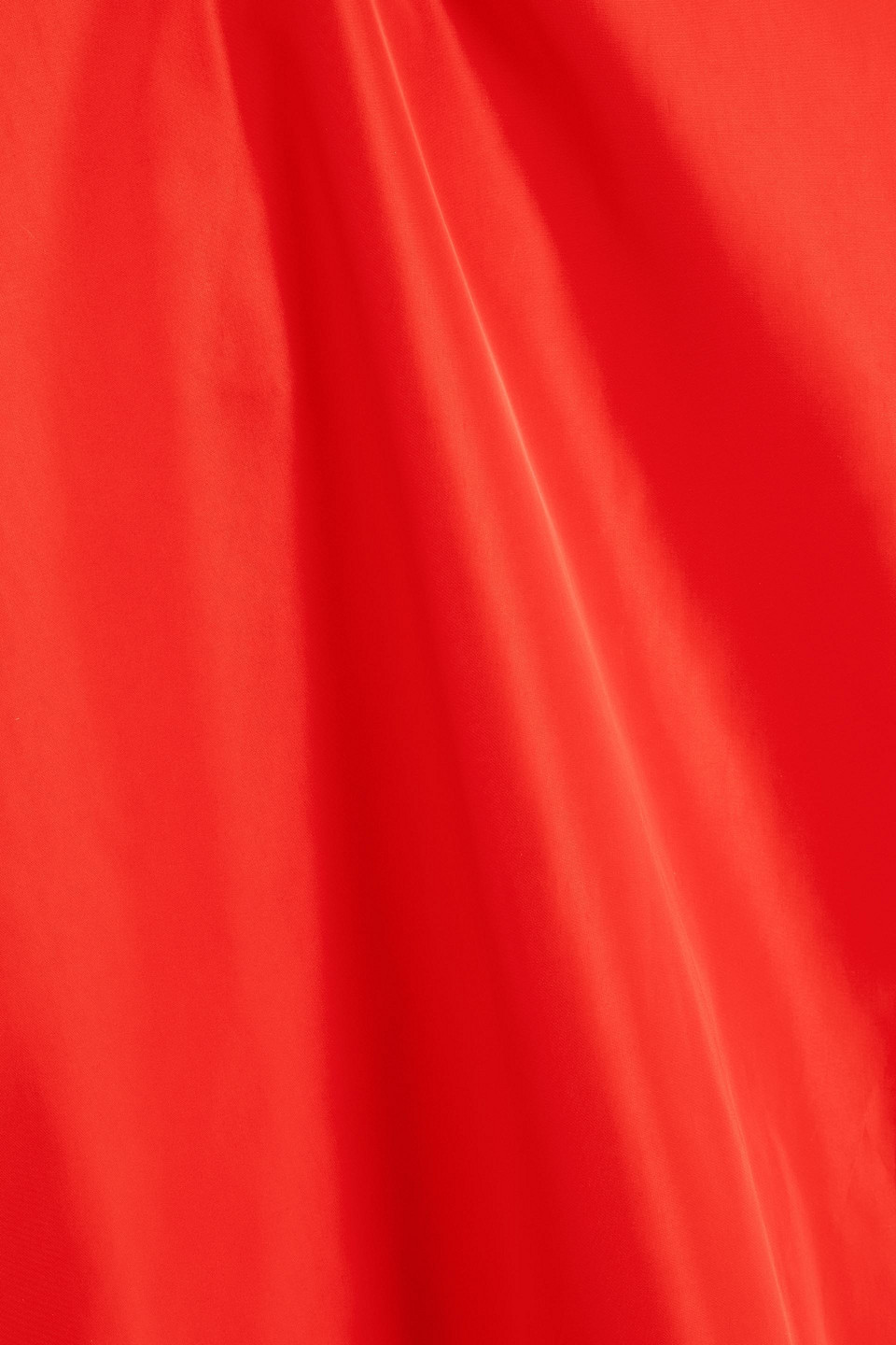 Tibi Gathered Shell Top In Tomato Red