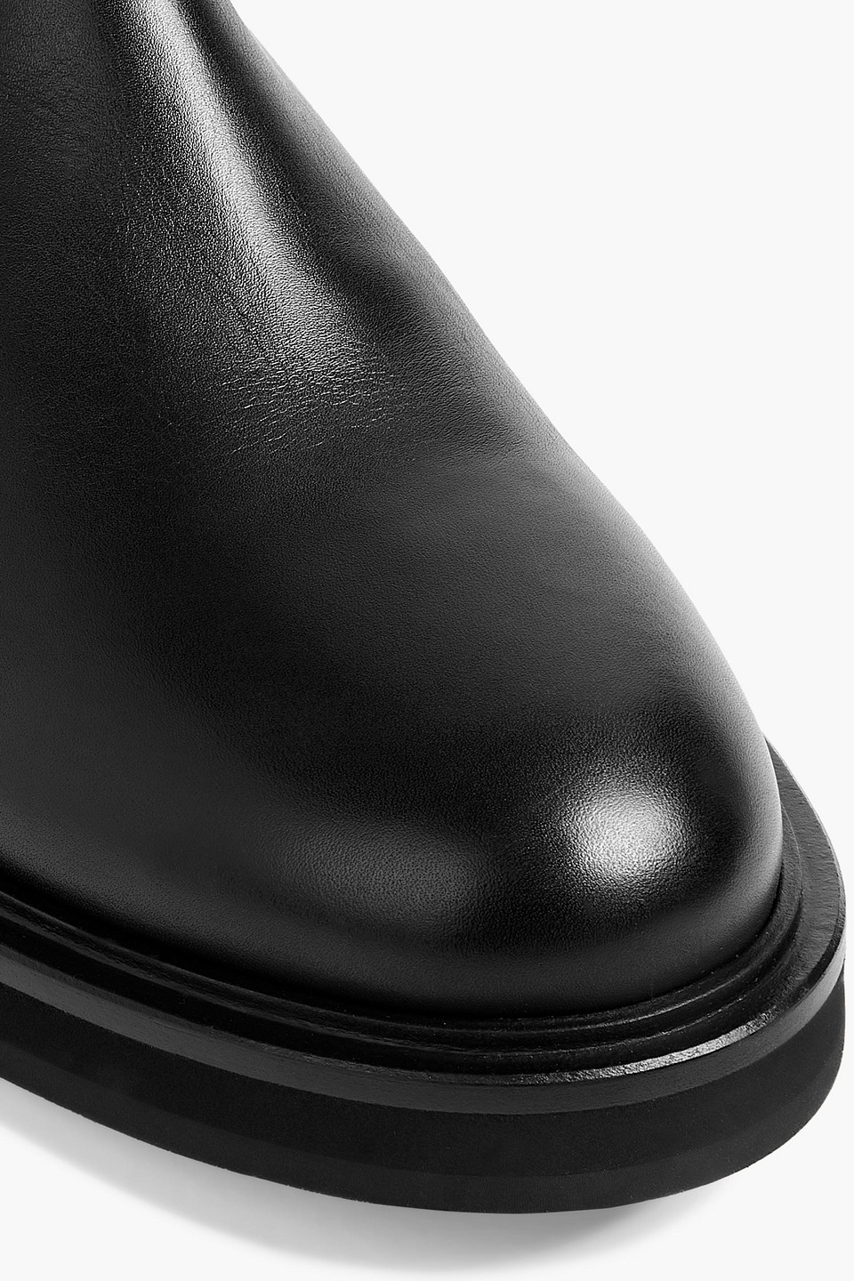 STUART WEITZMAN KEELAN MICROSTRETCH AND LEATHER OVER-THE-KNEE BOOTS 3074457345631762165