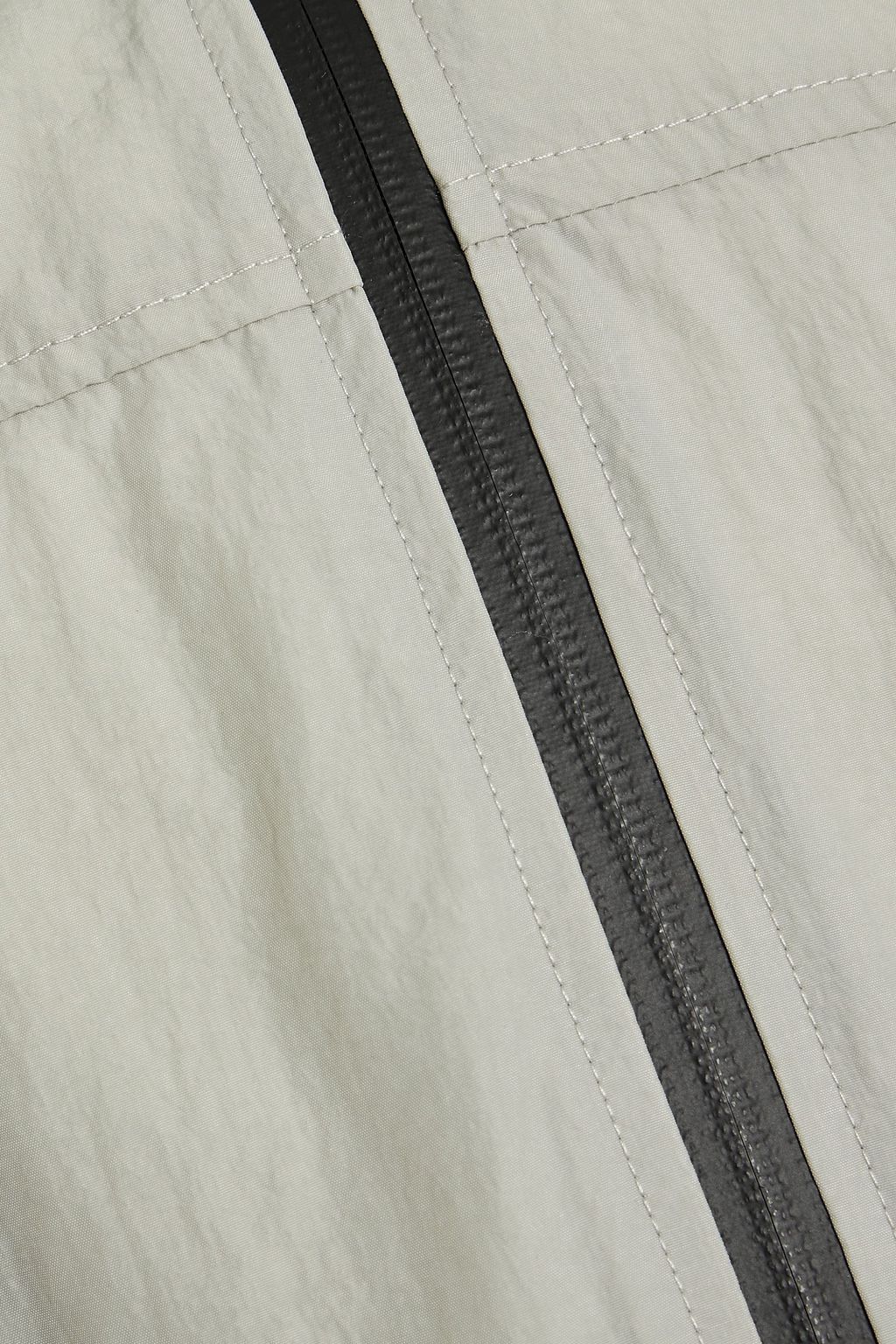 HELMUT LANG Logo-embroidered metallic-paneled shell jacket