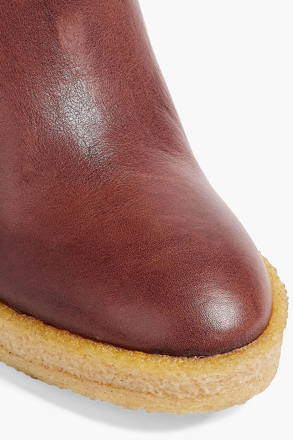 TOD'S Leather wedge knee boots
