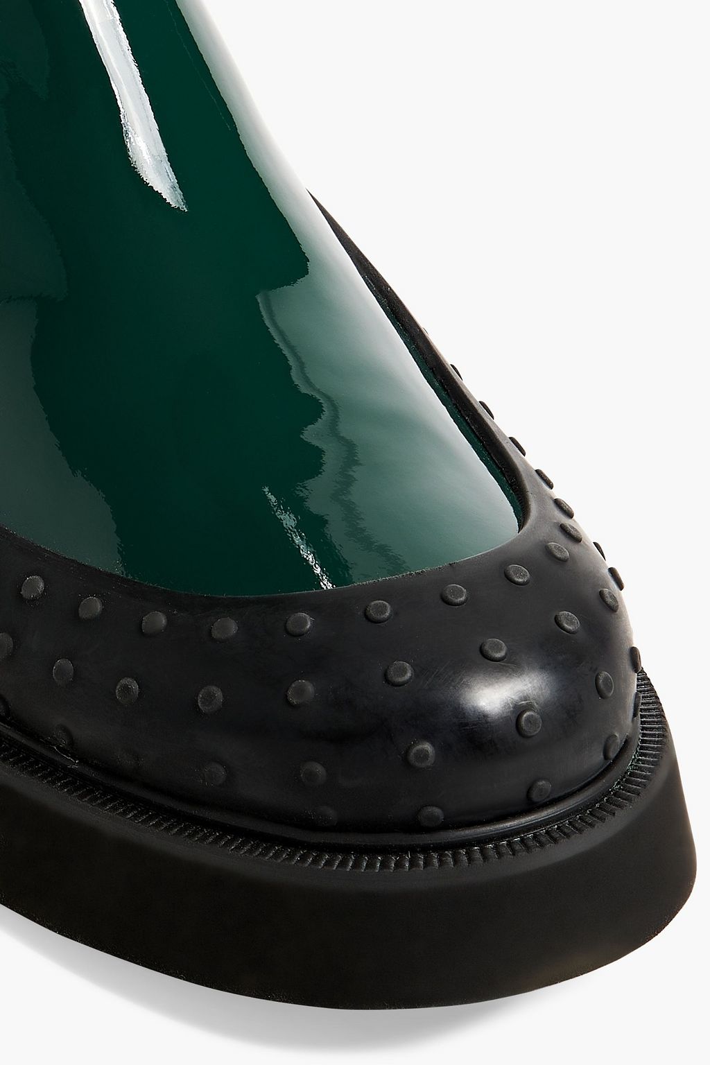 TOD'S Coated leather rain boots