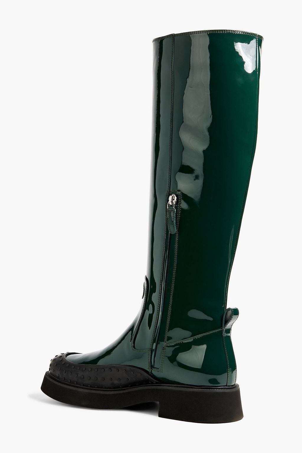 TOD'S Coated leather rain boots